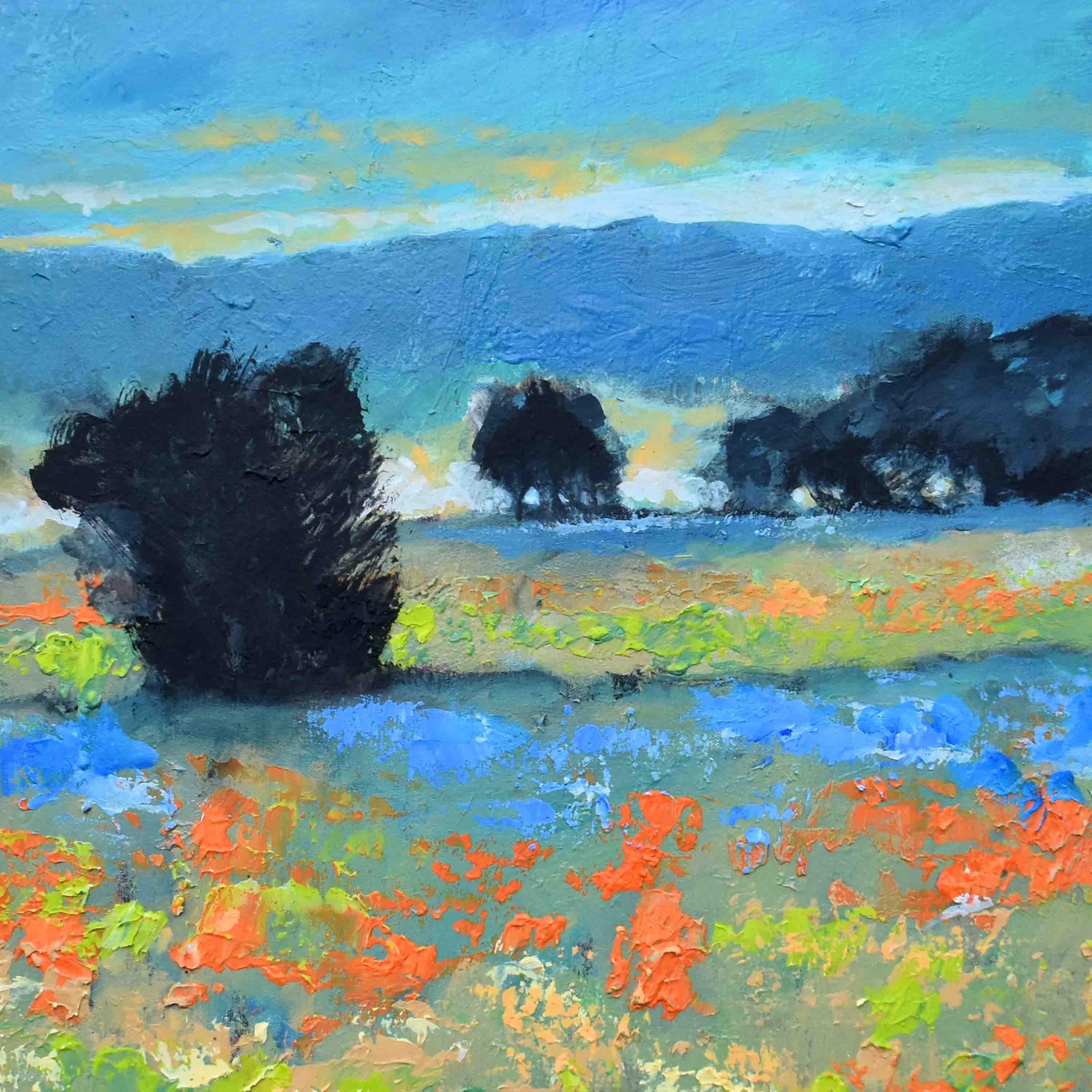 Colorful Meadow, Original Painting 1