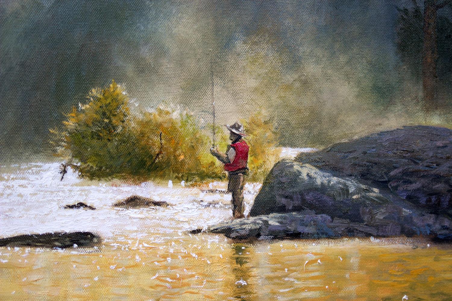 painting fly fishing
