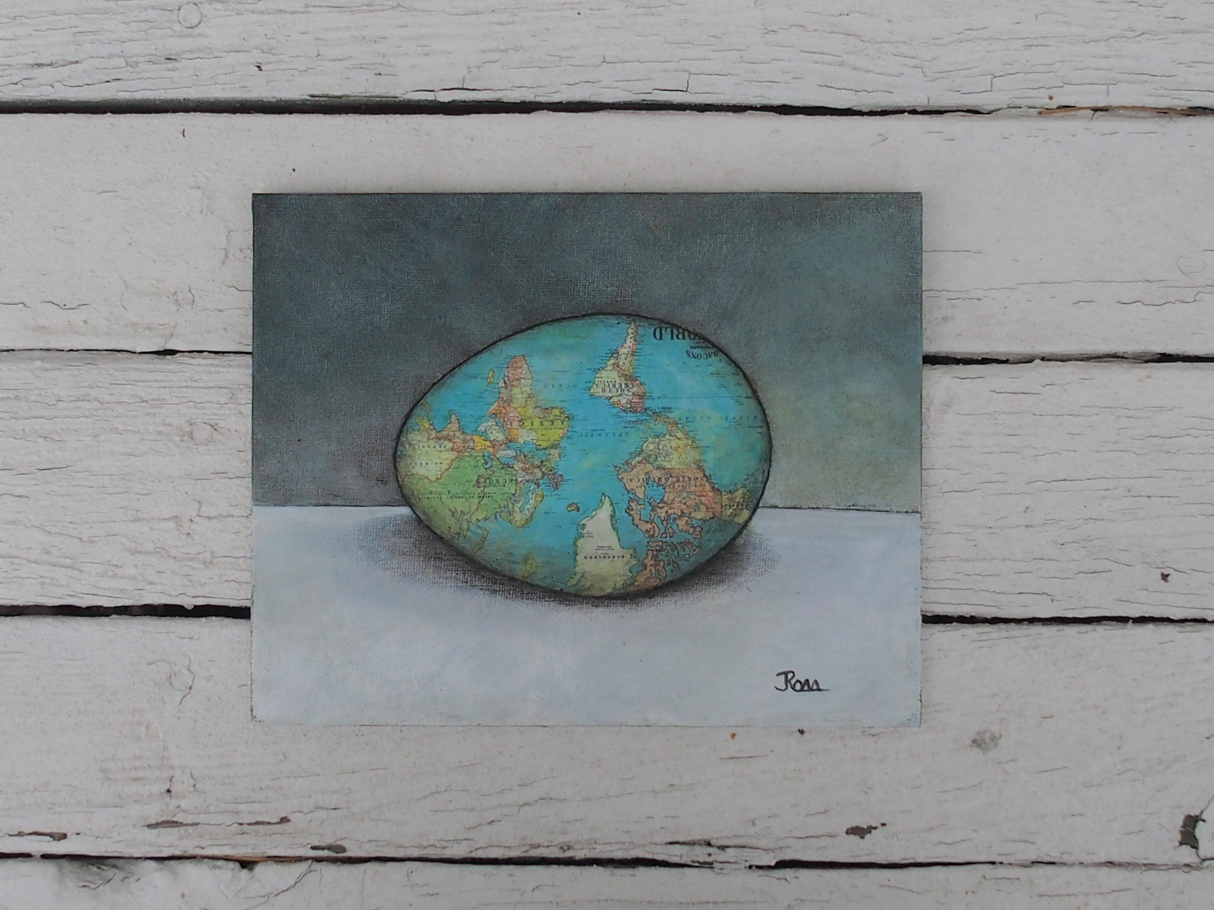 It's Not the End of the World #2, Original Painting - Surrealist Mixed Media Art by Jennifer Ross