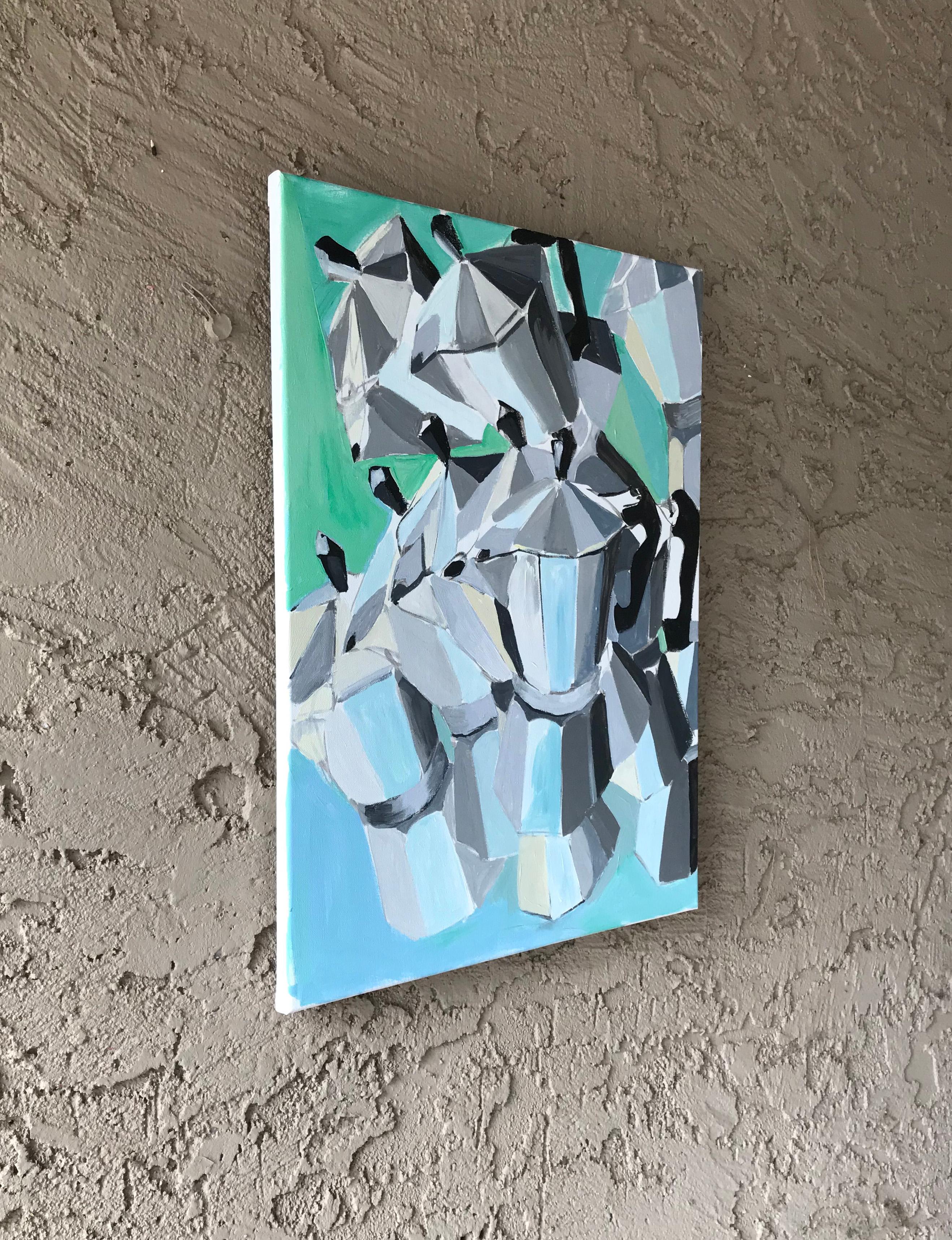Pastello al caffè, pittura originale - Painting di Rachel Srinivasan