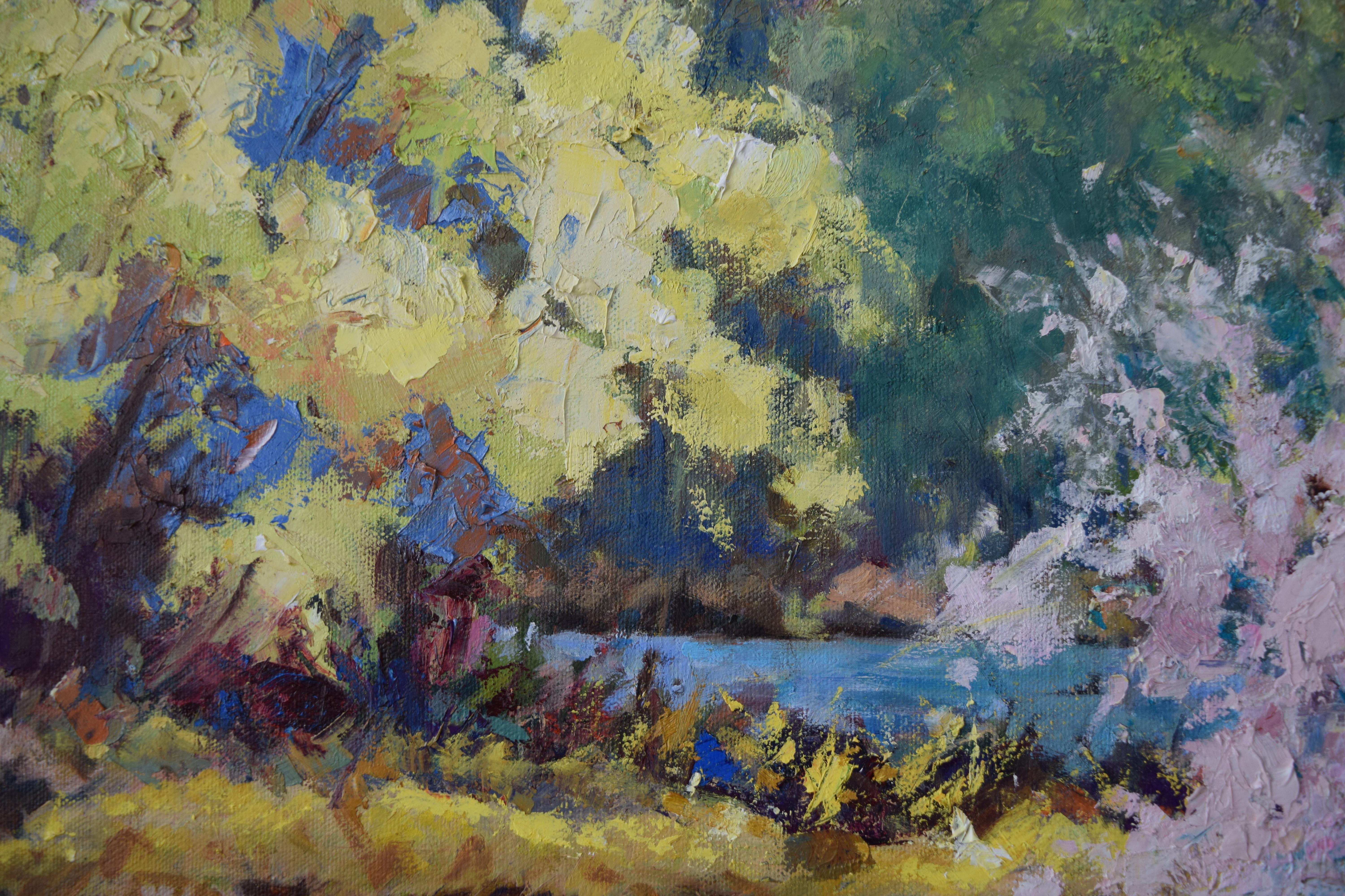 Spring on the Mississippi, Oil Painting 1