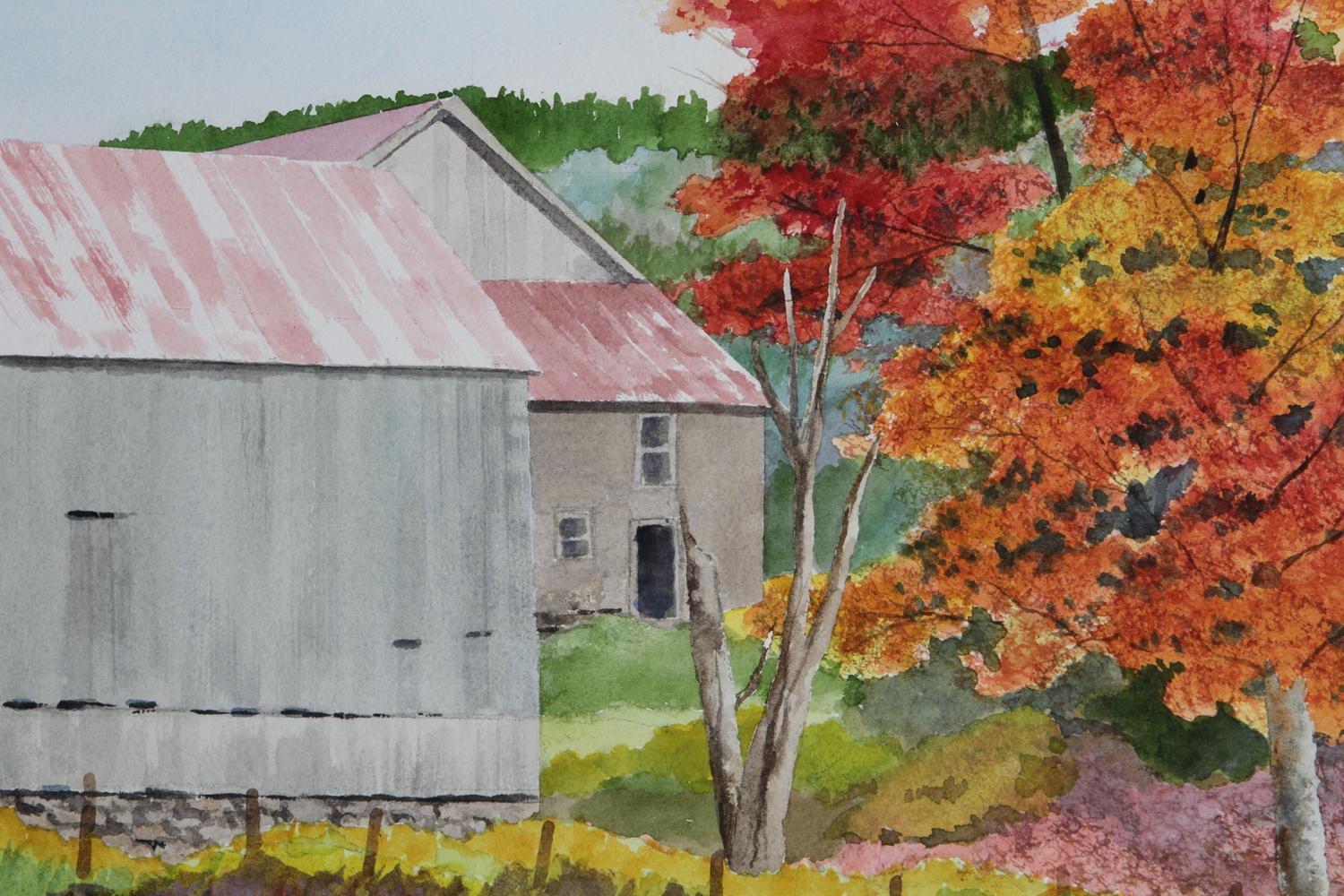 <p>Artist Comments<br />Bill says he came upon this abandoned farm on a fall trip to Vermont. 