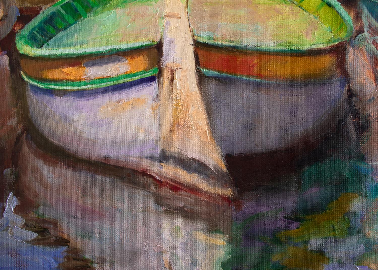 Boat in Cassis II, Oil Painting 1