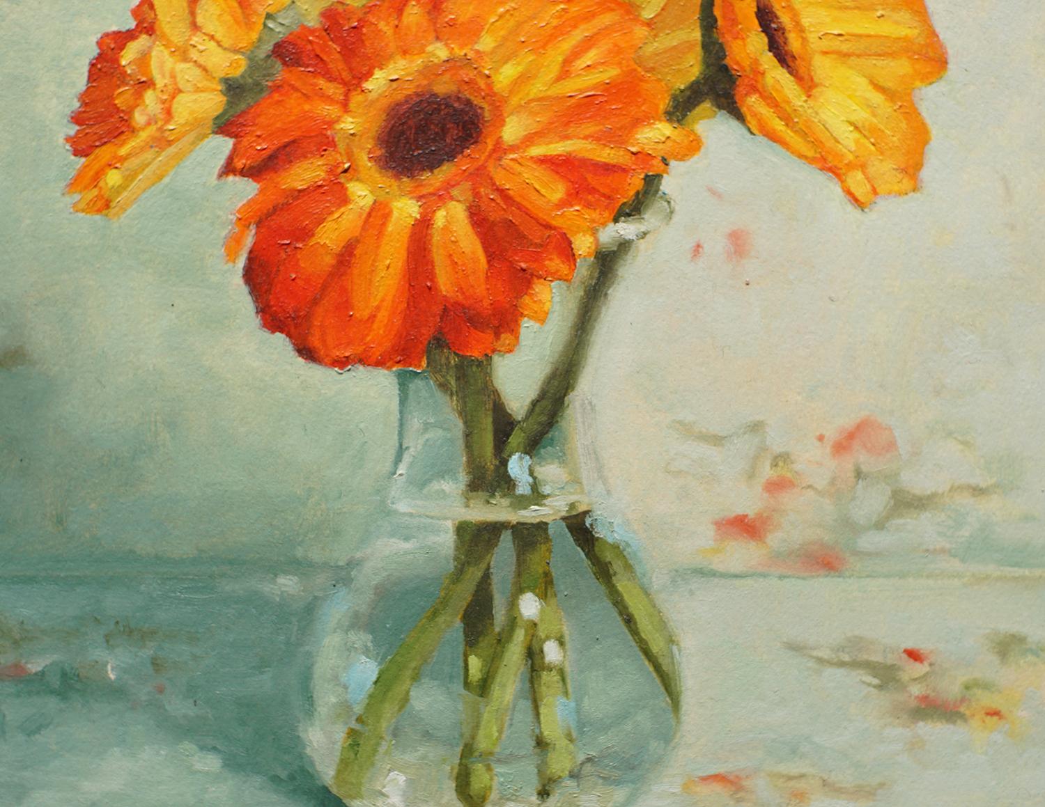 famous painting of yellow flowers in a vase