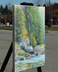 The Dipping Pool, Oil Painting