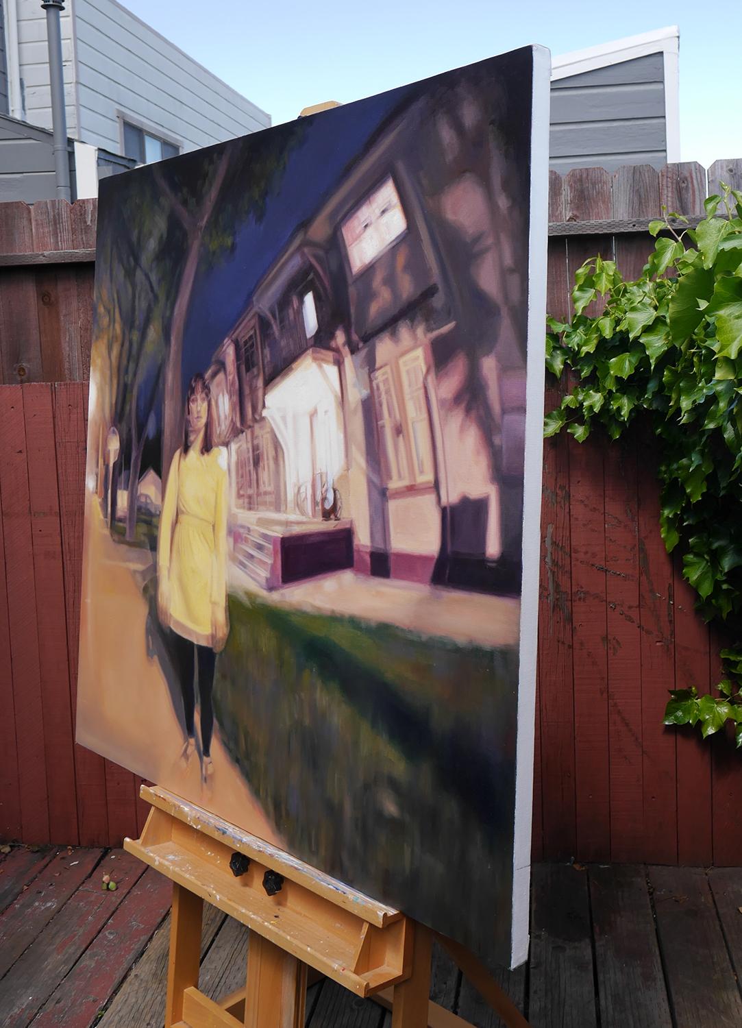 No Cars Go, Pintura al óleo - Painting de Kristen Brown