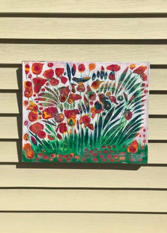 Peinture abstraite Fiery Irises