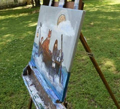 Il bibliotecario, dipinto originale