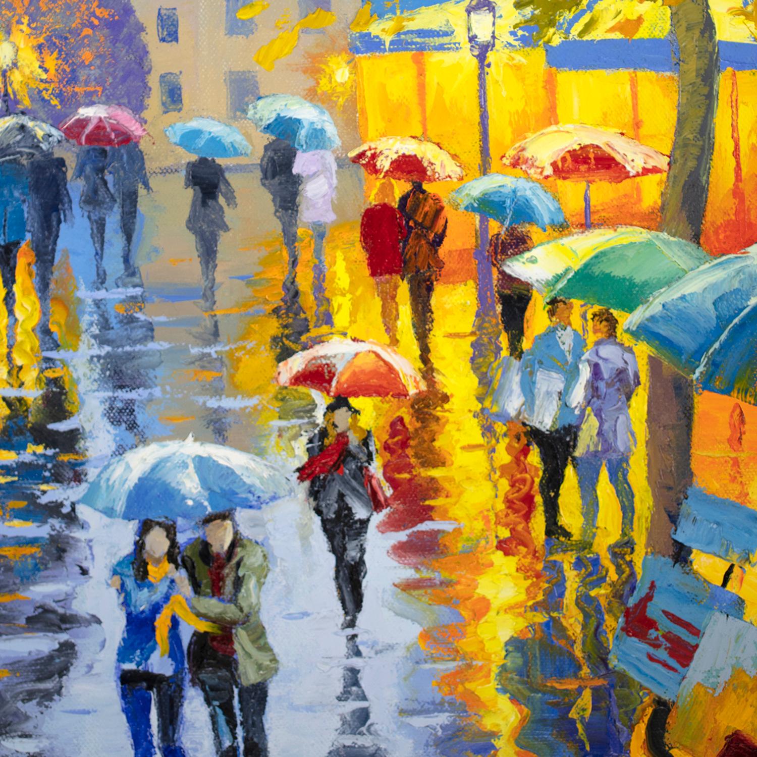 rain in paris painting