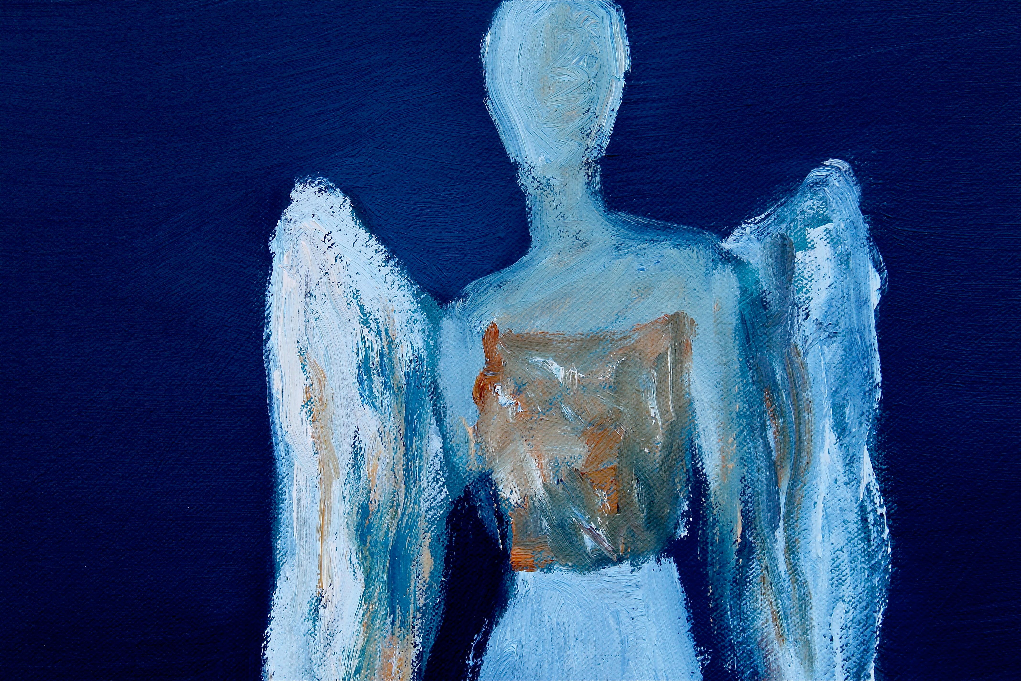 blue angel painting