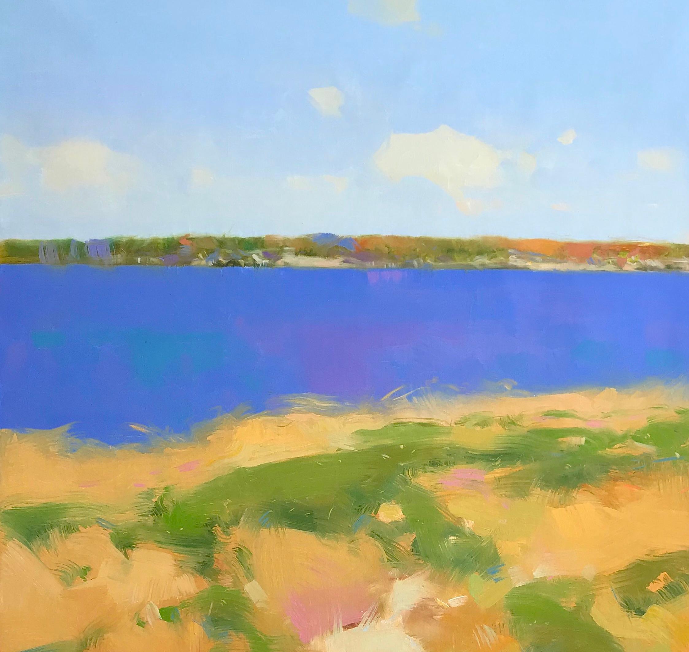 <p>Artist Comments<br />A bright autumn day along the river's edge. The distant shore draws the eye back into the scene and up to the passing clouds. Part of Vahe's long-running series of coastal scenes. Following in the tradition of the French