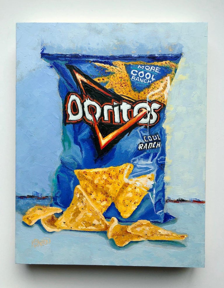 Karen Barton - Irresistible Ranch Doritos, Oil Painting For Sale at 1stDibs