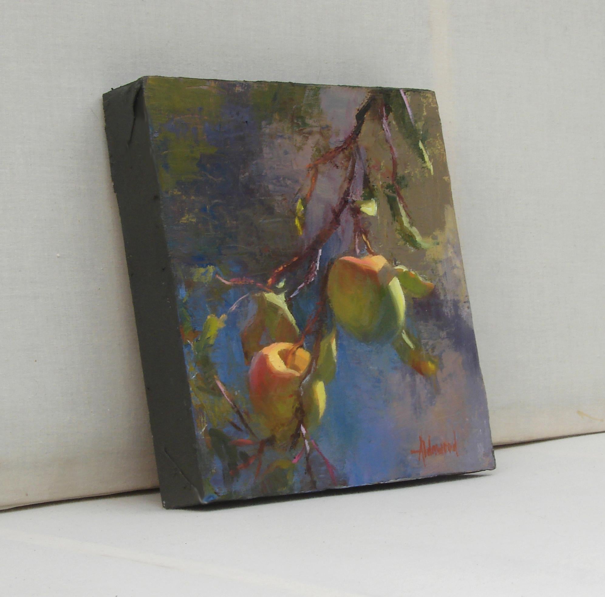 Apfeln im Sonnenlicht, Ölgemälde – Painting von Sherri Aldawood