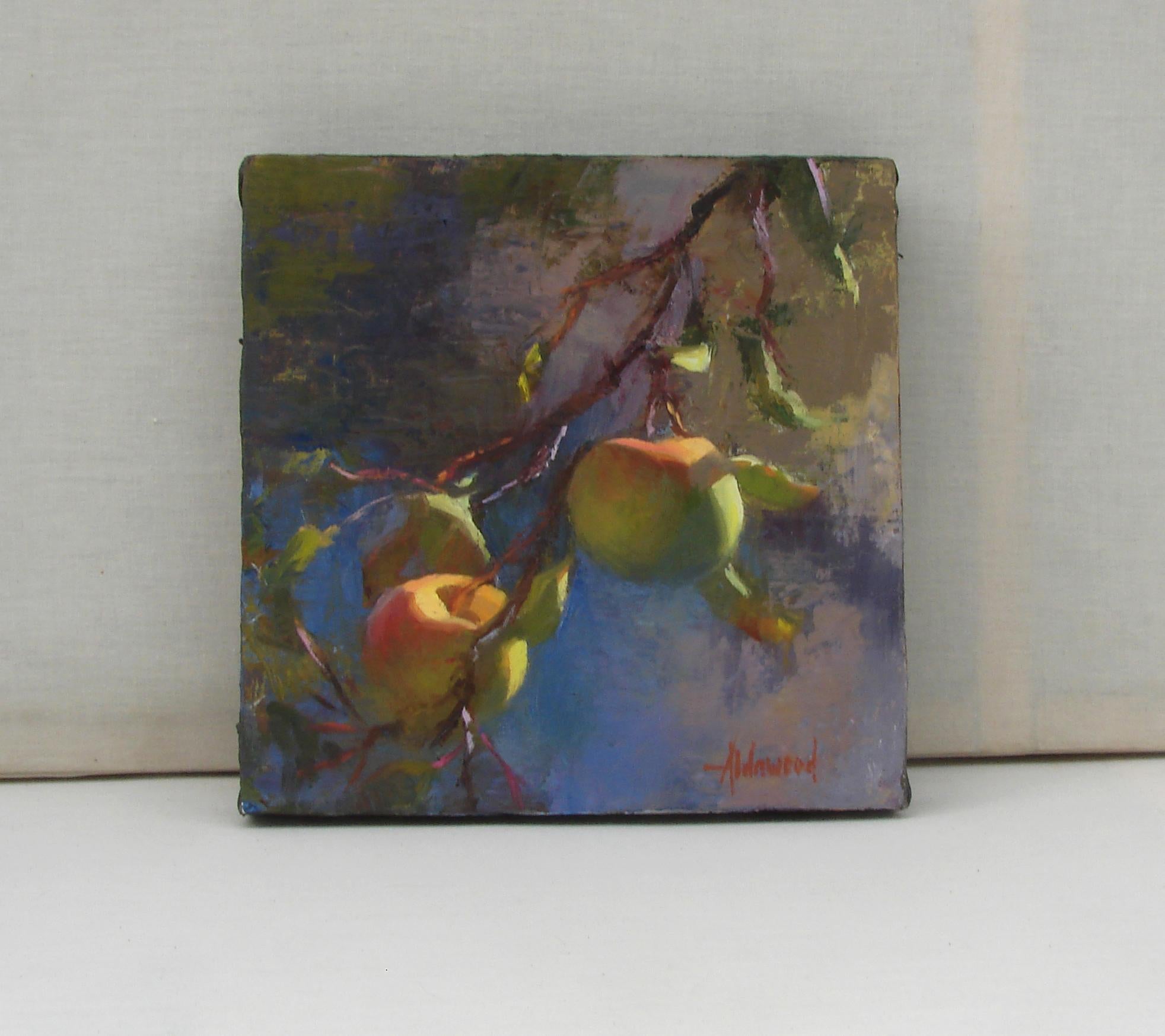 Apfeln im Sonnenlicht, Ölgemälde (Abstrakter Impressionismus), Painting, von Sherri Aldawood