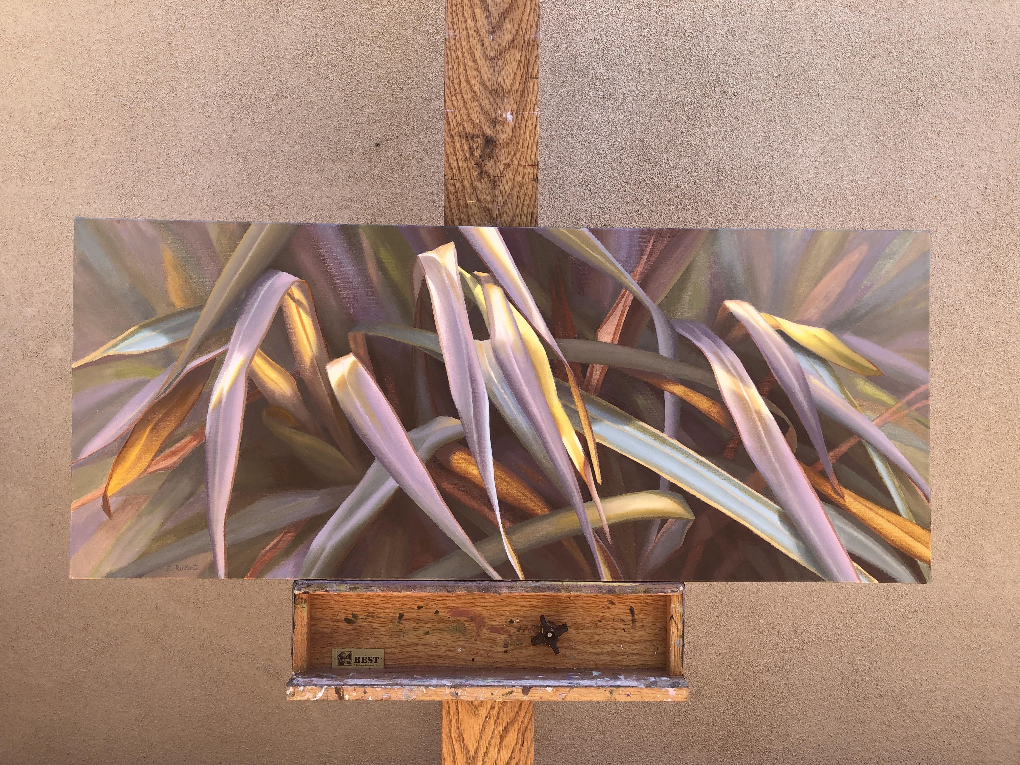 <p>Artist Comments<br />Elizabeth developed this series while at an artist colony in California. The work is based on the flax plant (Phormium), which Elizabeth says she has only found growing in California. 