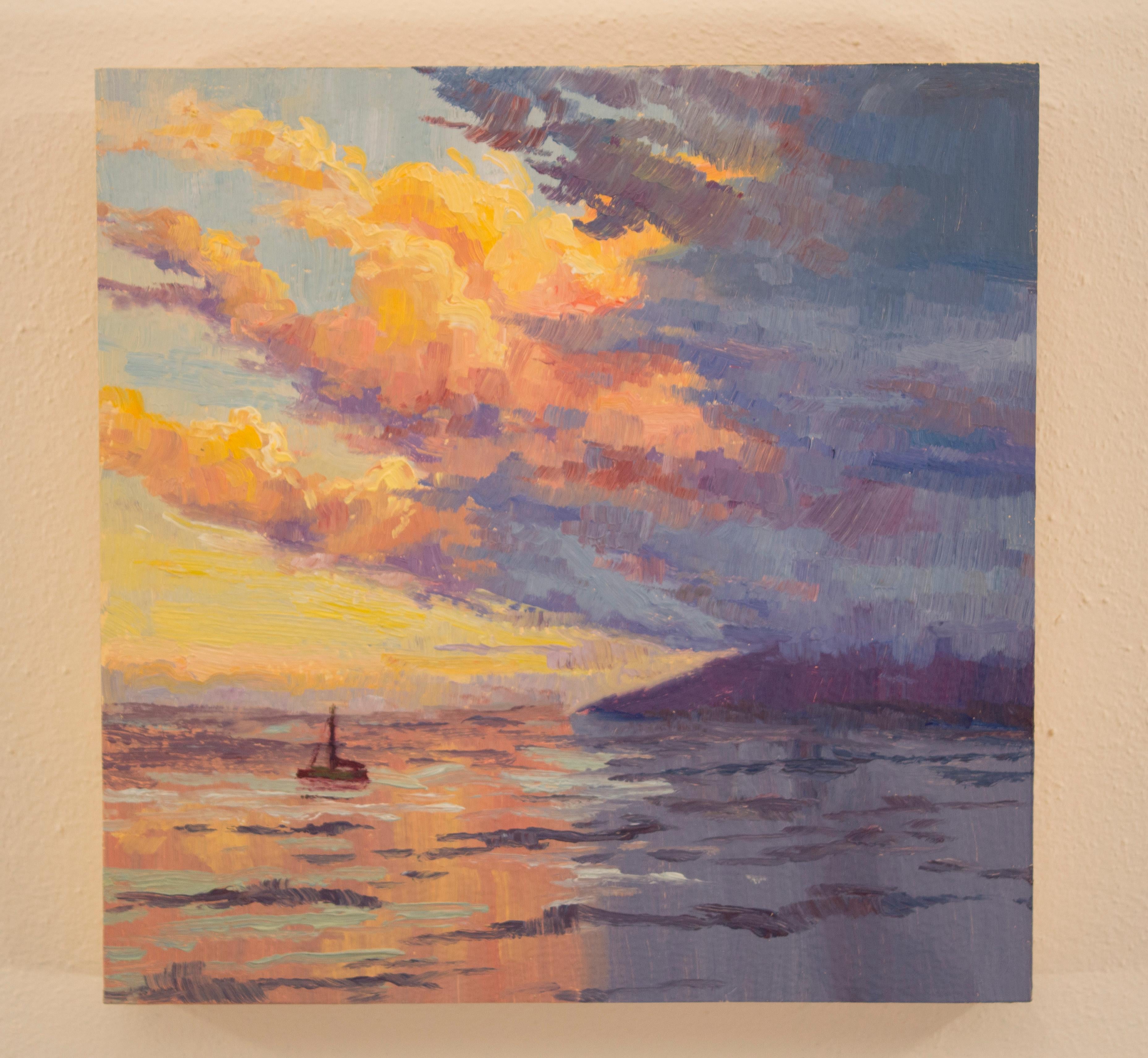 <p>Artist Comments<br />Maui has legendary sunsets.  Time to take a sail out around the islands!</p><br /><p>About the Artist<br />Karen E. Lewis grew up on the water, swimming, kayaking and later guiding rafting tours down the Deschutes River. She