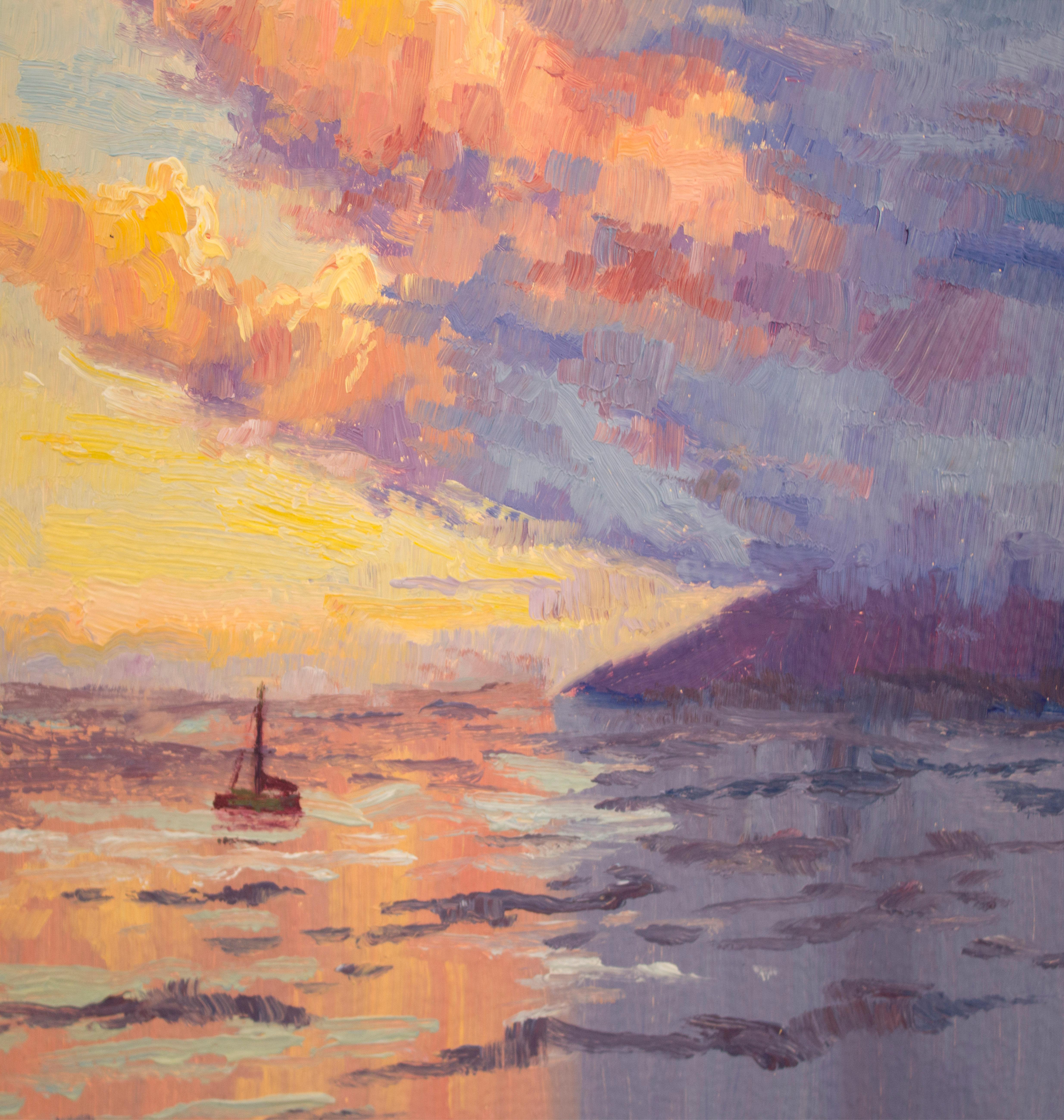 Sunset Sail, Oil Painting 1