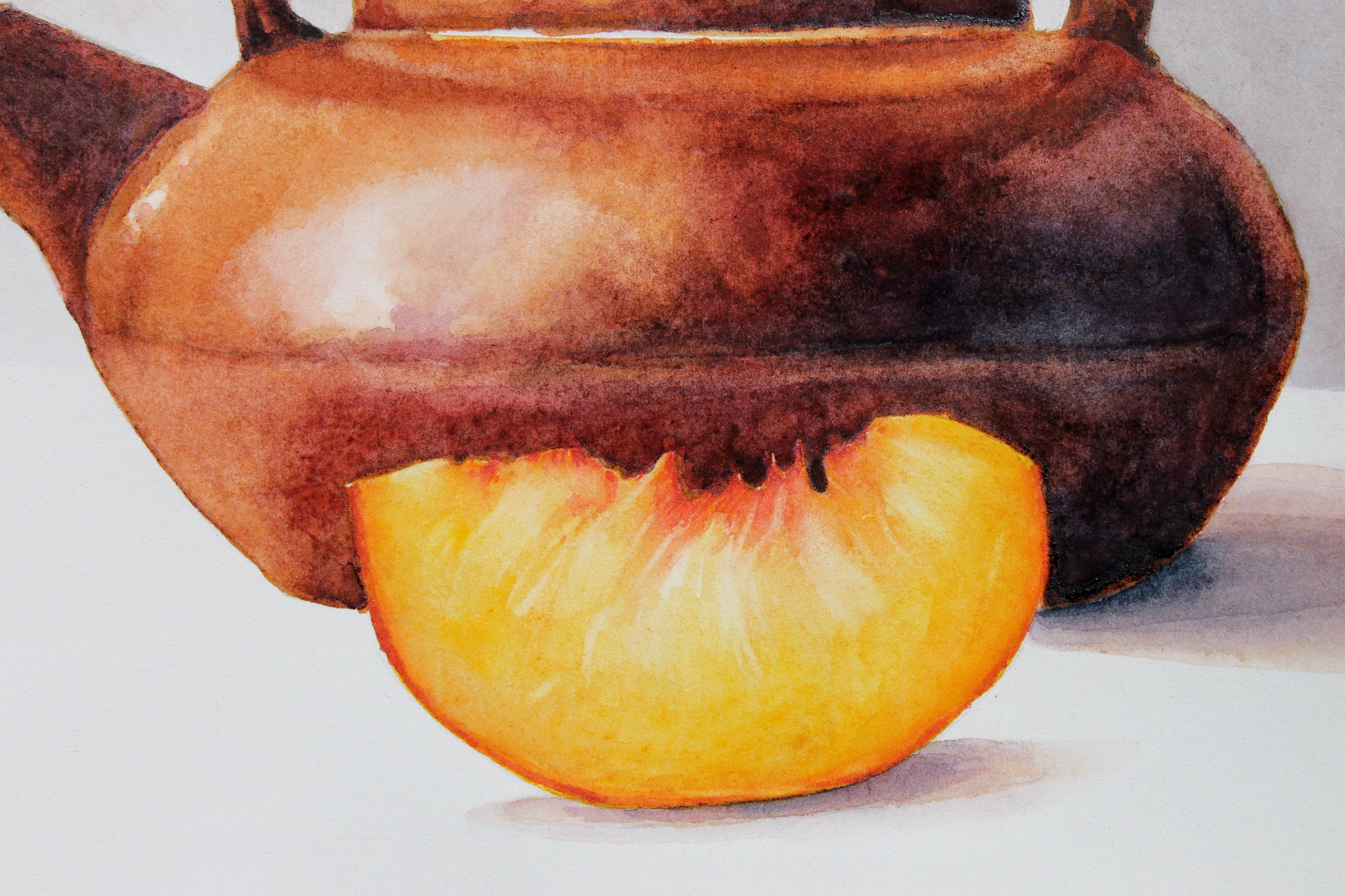 Peach Tea, Original Painting - American Realist Art by Dwight Smith