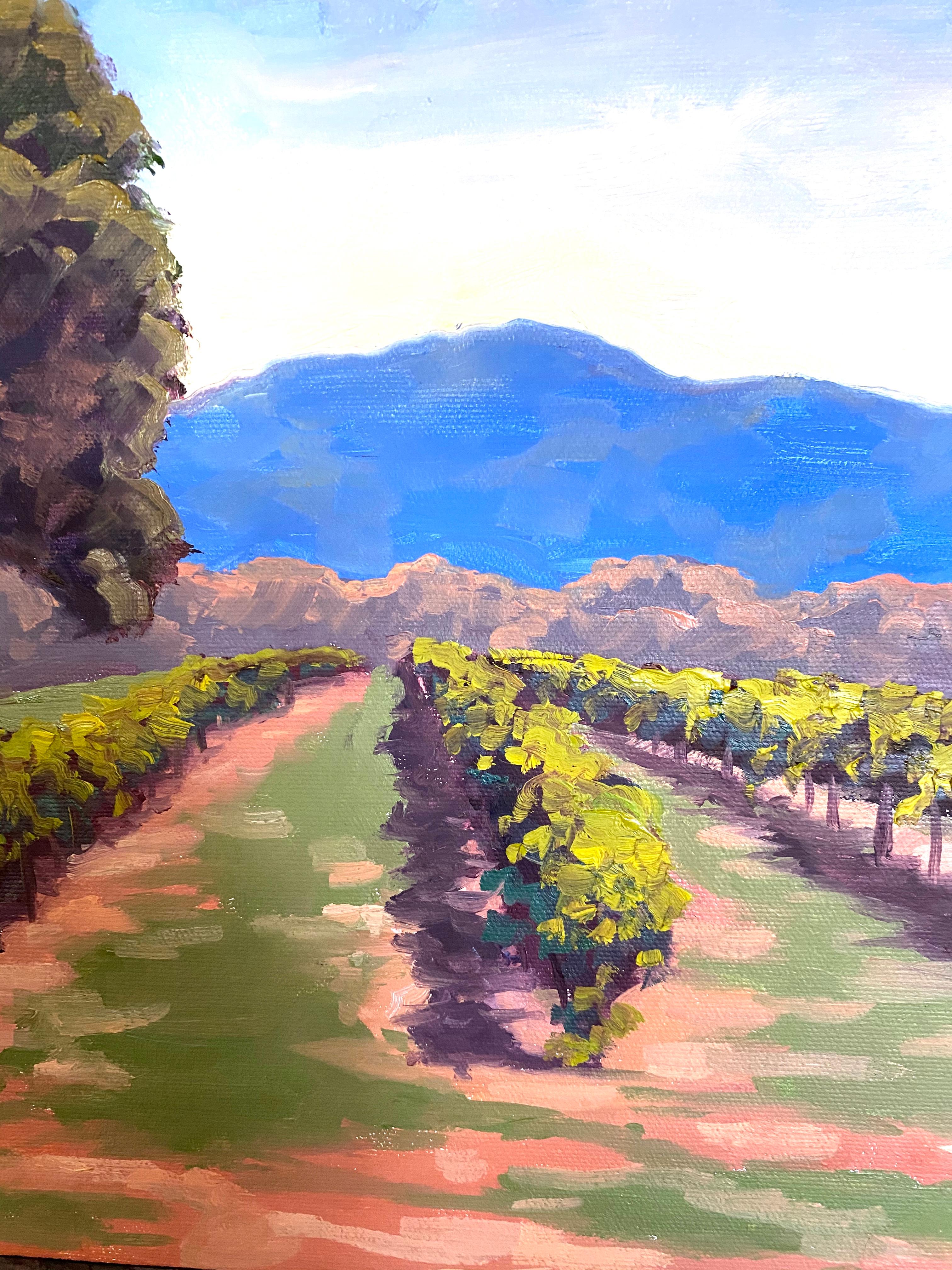 Mt Konocti Vineyards, Oil Painting 1
