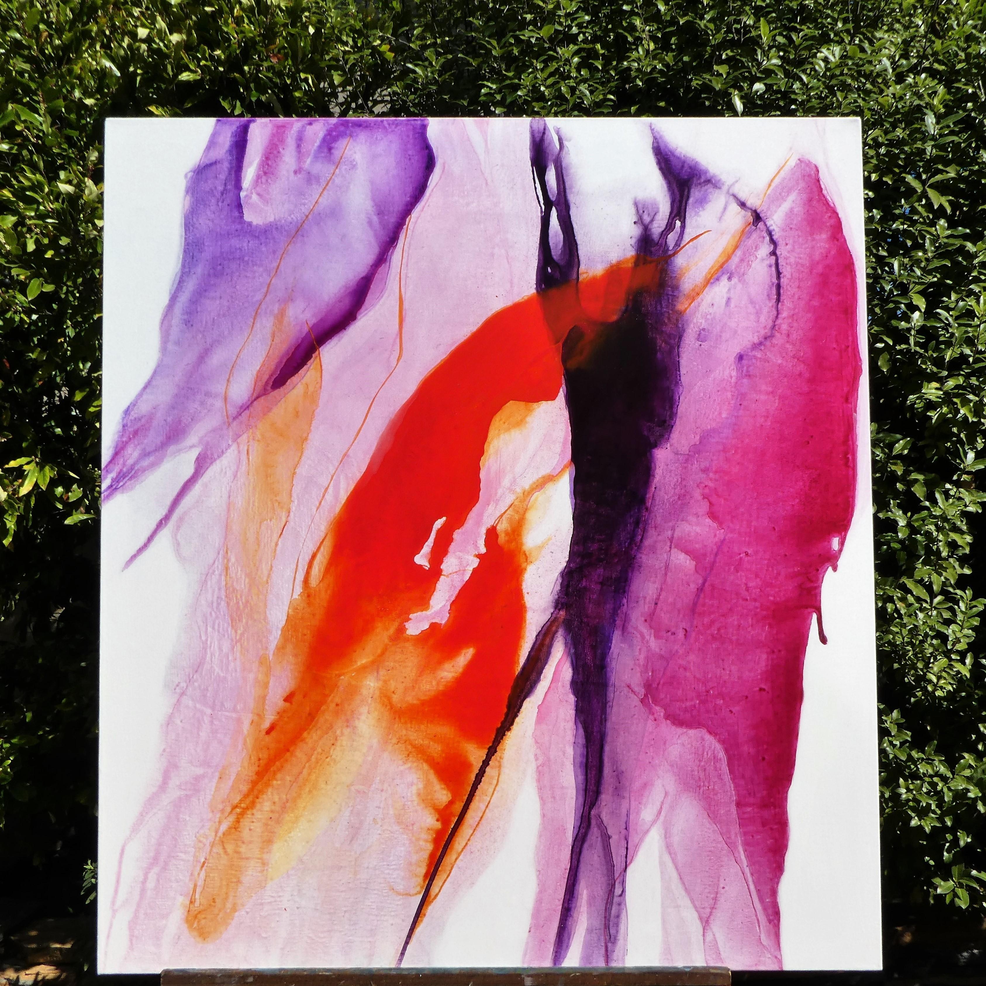 abstract painting fire