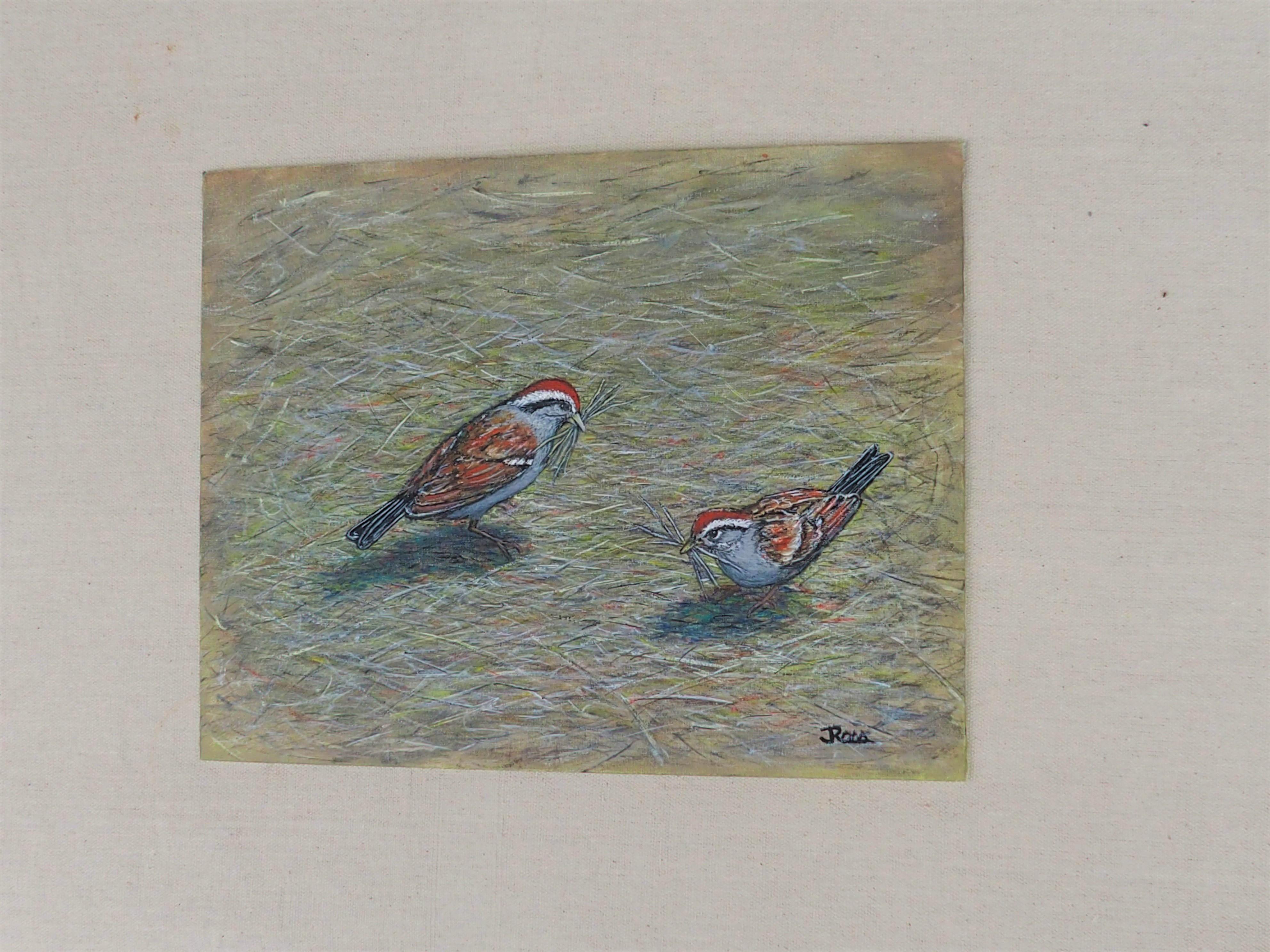 We'll Build a Nest Together, Original Painting - American Realist Art by Jennifer Ross
