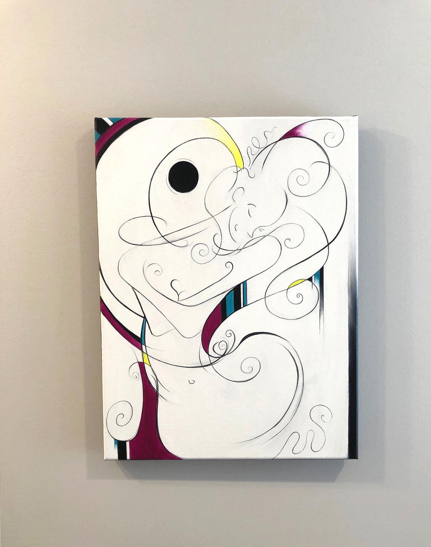 <p>Artist Comments<br>Recently, I took the major step of buying a house. After a tumultuous few weeks of real-estate buying stress, I christened my new studio by creating this little lady, the newest edition to my ongoing Curly Girl series. I saw my