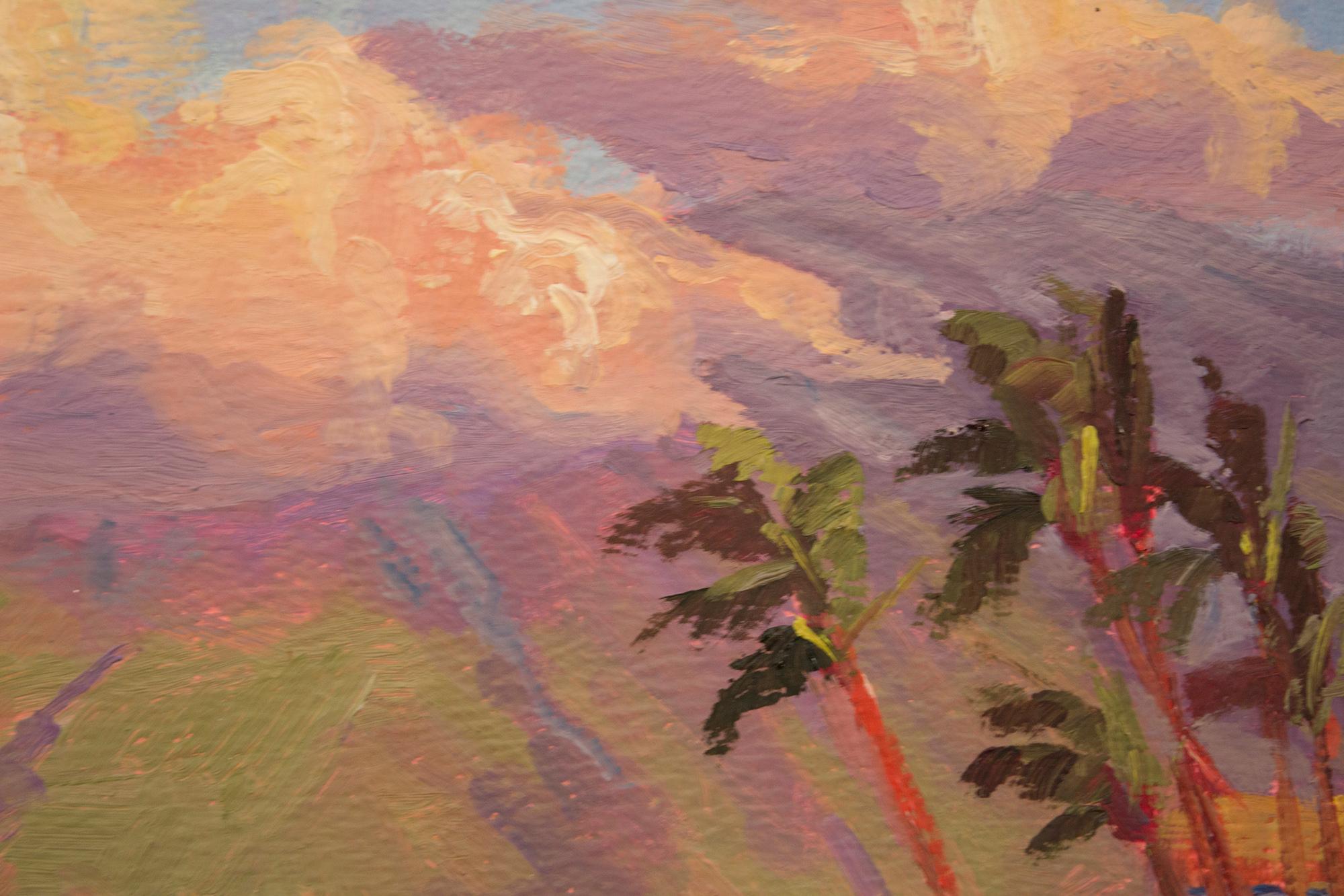 West Maui in Spring, Oil Painting - Abstract Impressionist Art by Karen E Lewis