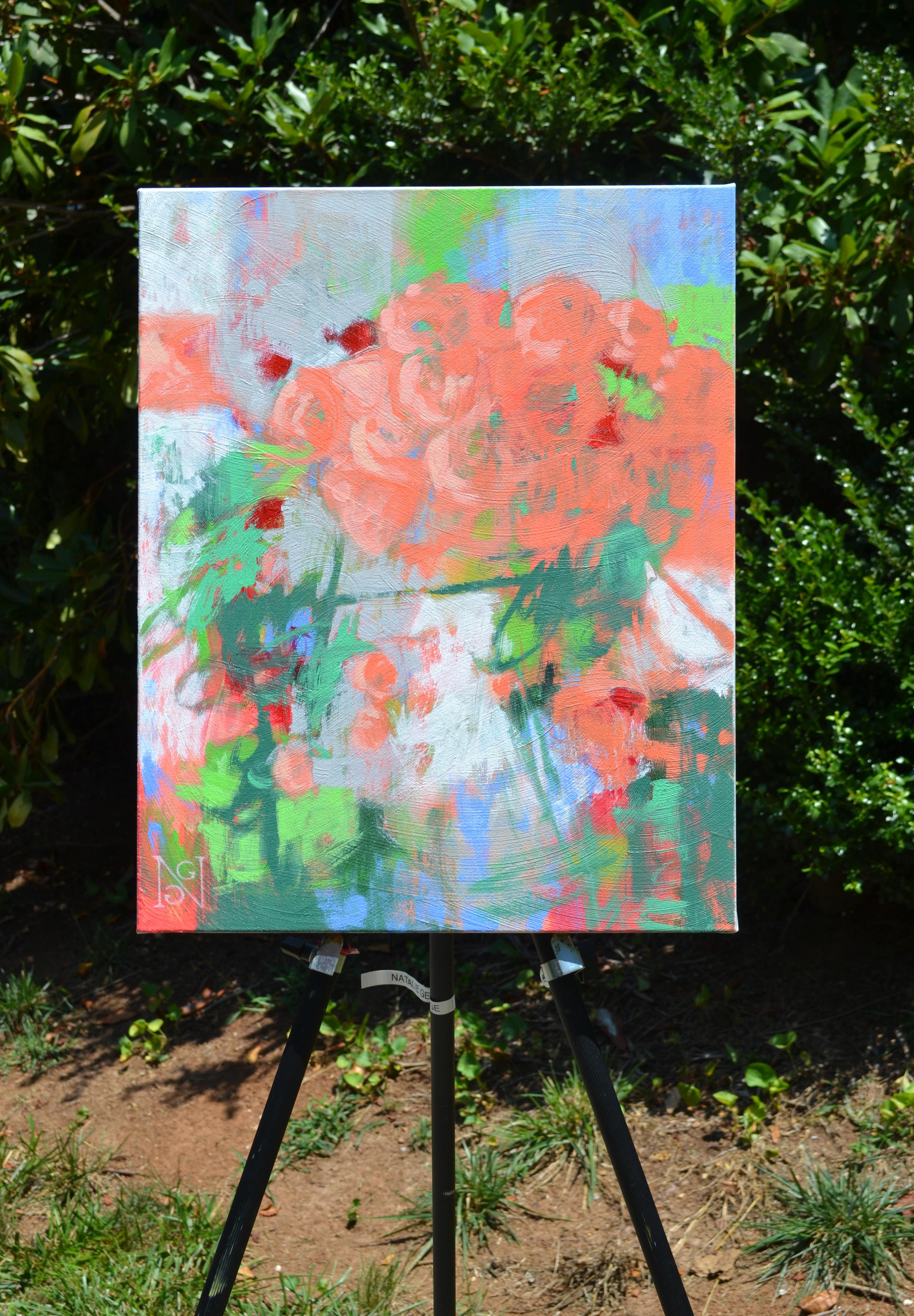 Corallo Unico, Pittura astratta - Painting Astratto di Natalie George