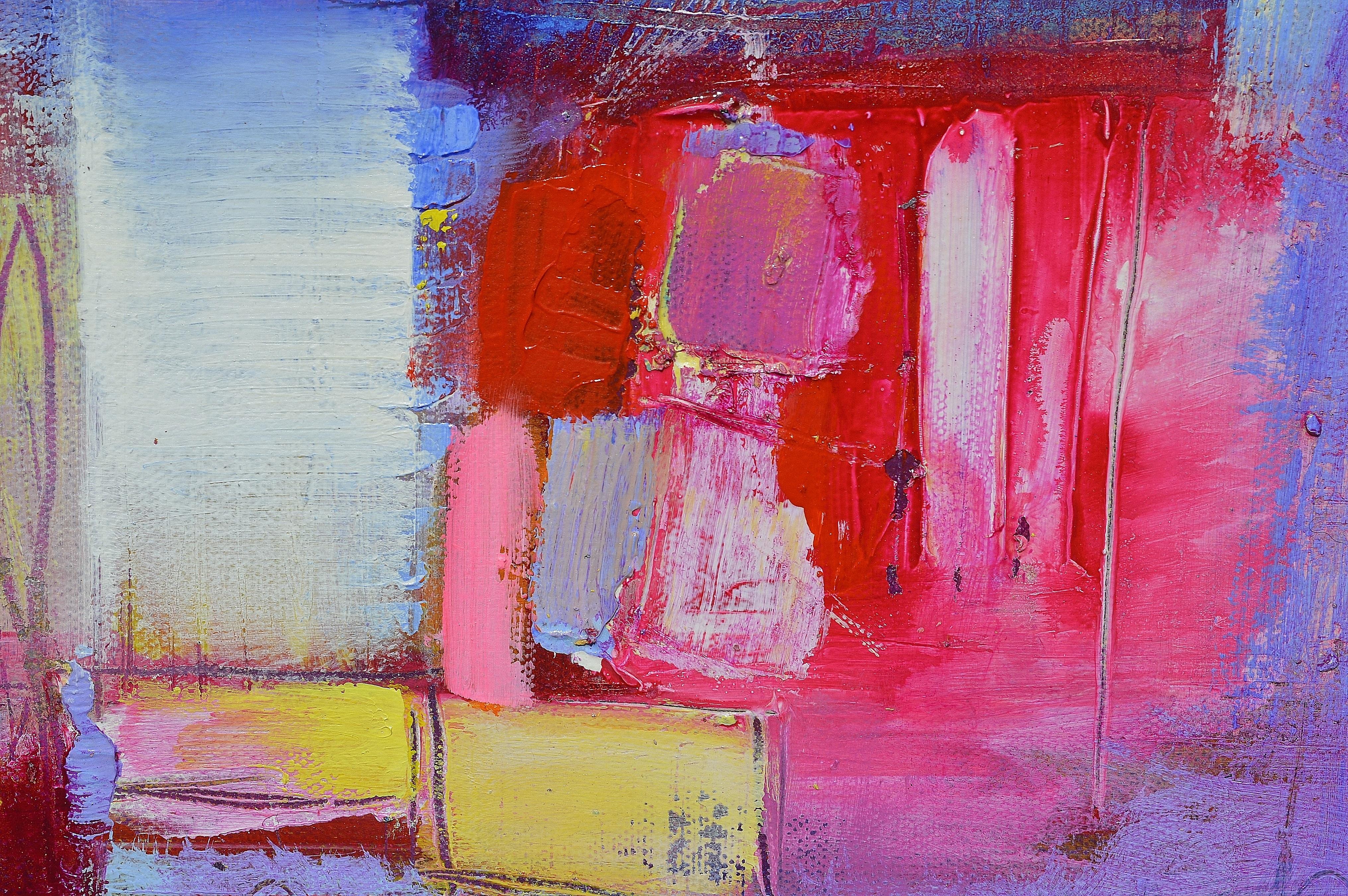 The Red City, Abstract Painting For Sale 3