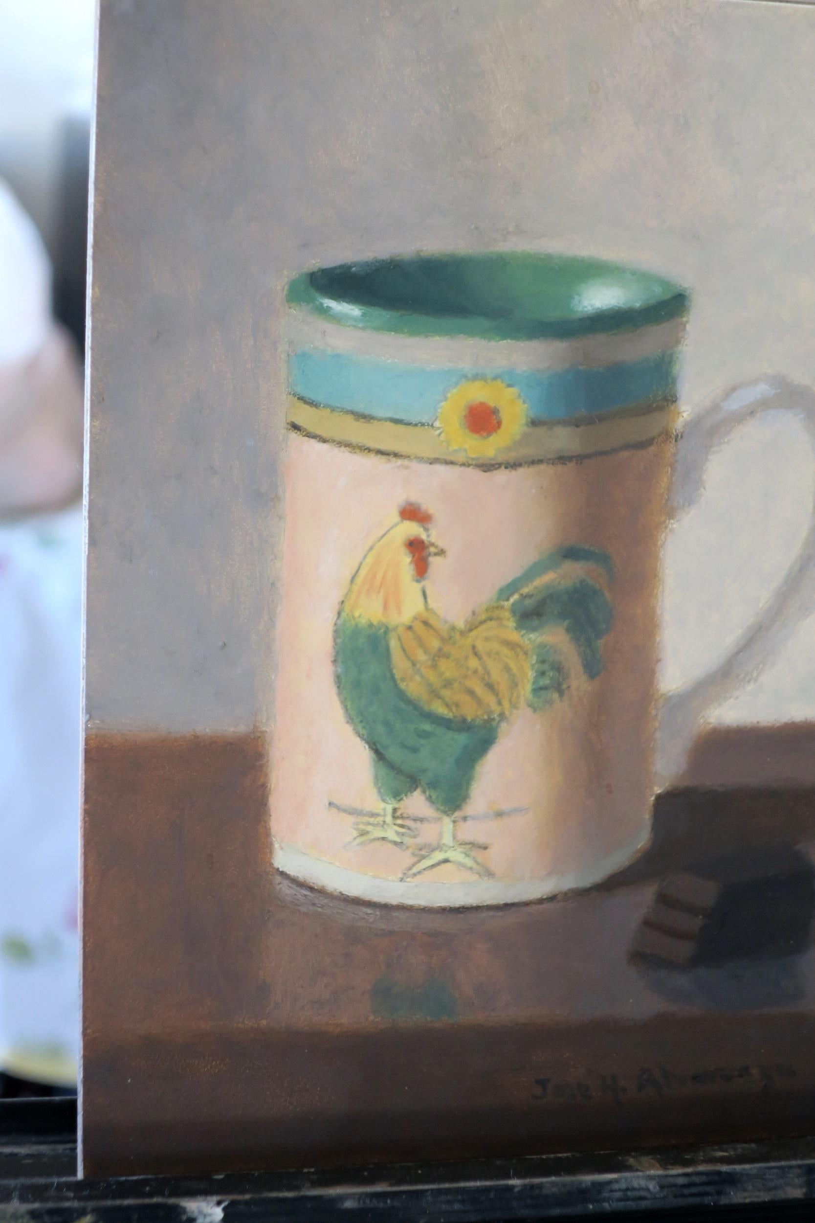 the cup of chocolate painting