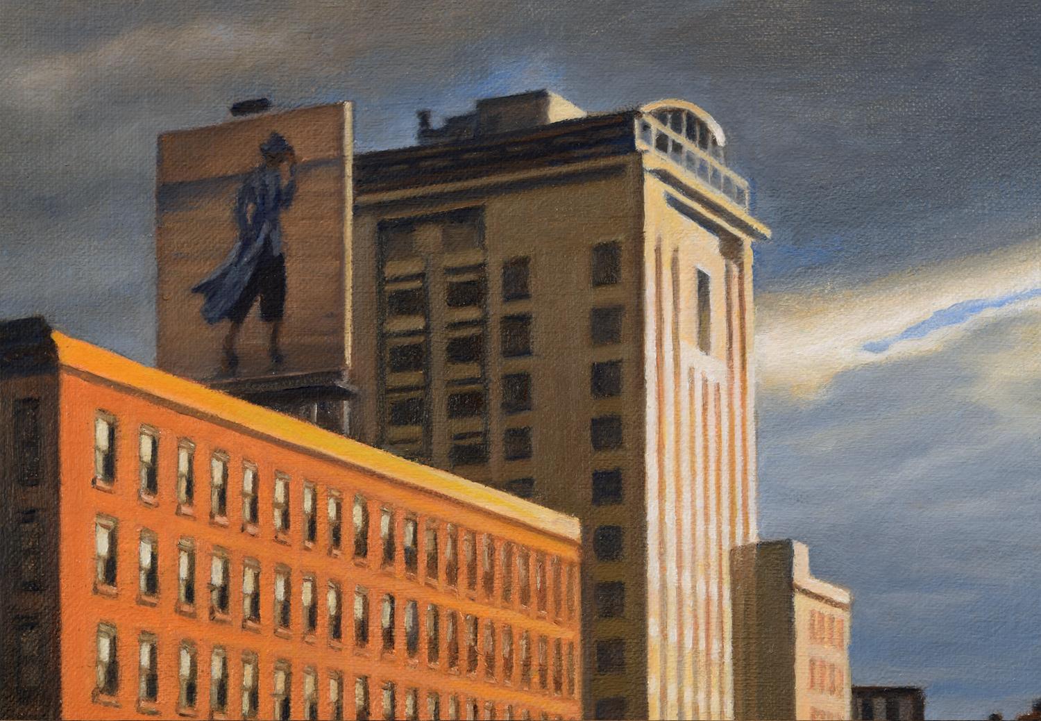 Ninth Avenue at Sunset, Oil Painting 1