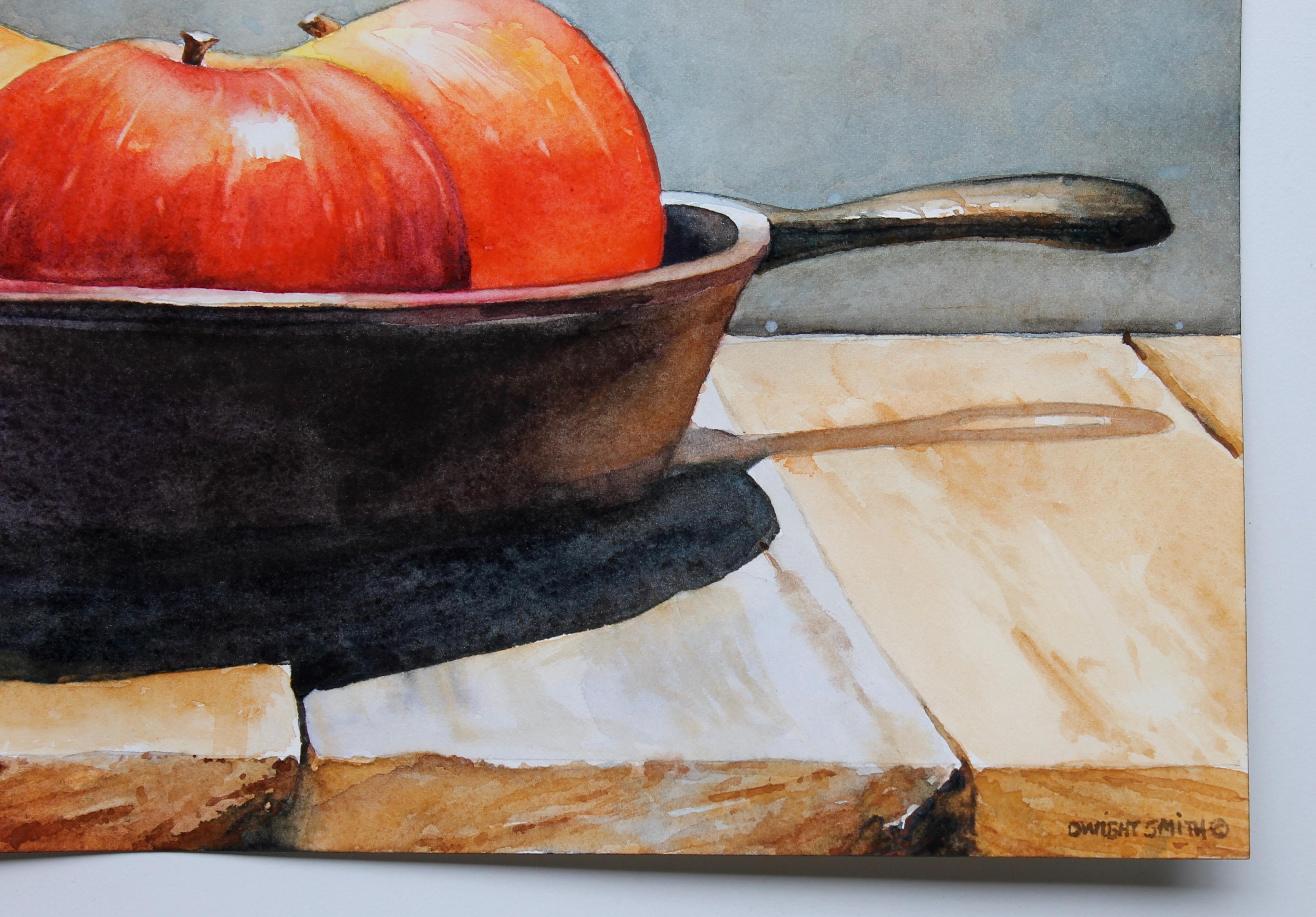 Fried Apples, Original Painting - Art by Dwight Smith