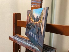 Night Walk, Oil Painting