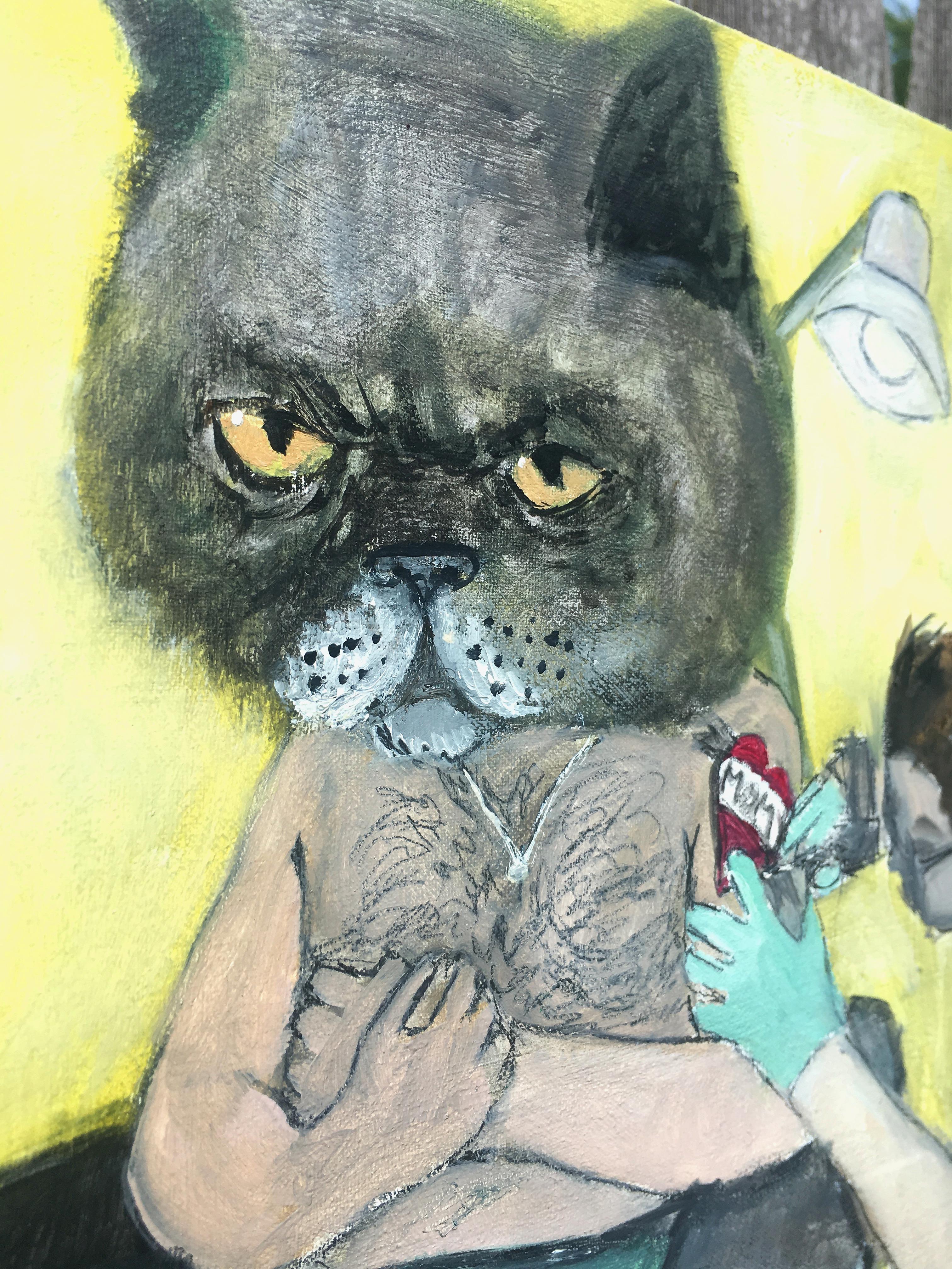 Tough Kitty, Oil Painting 2