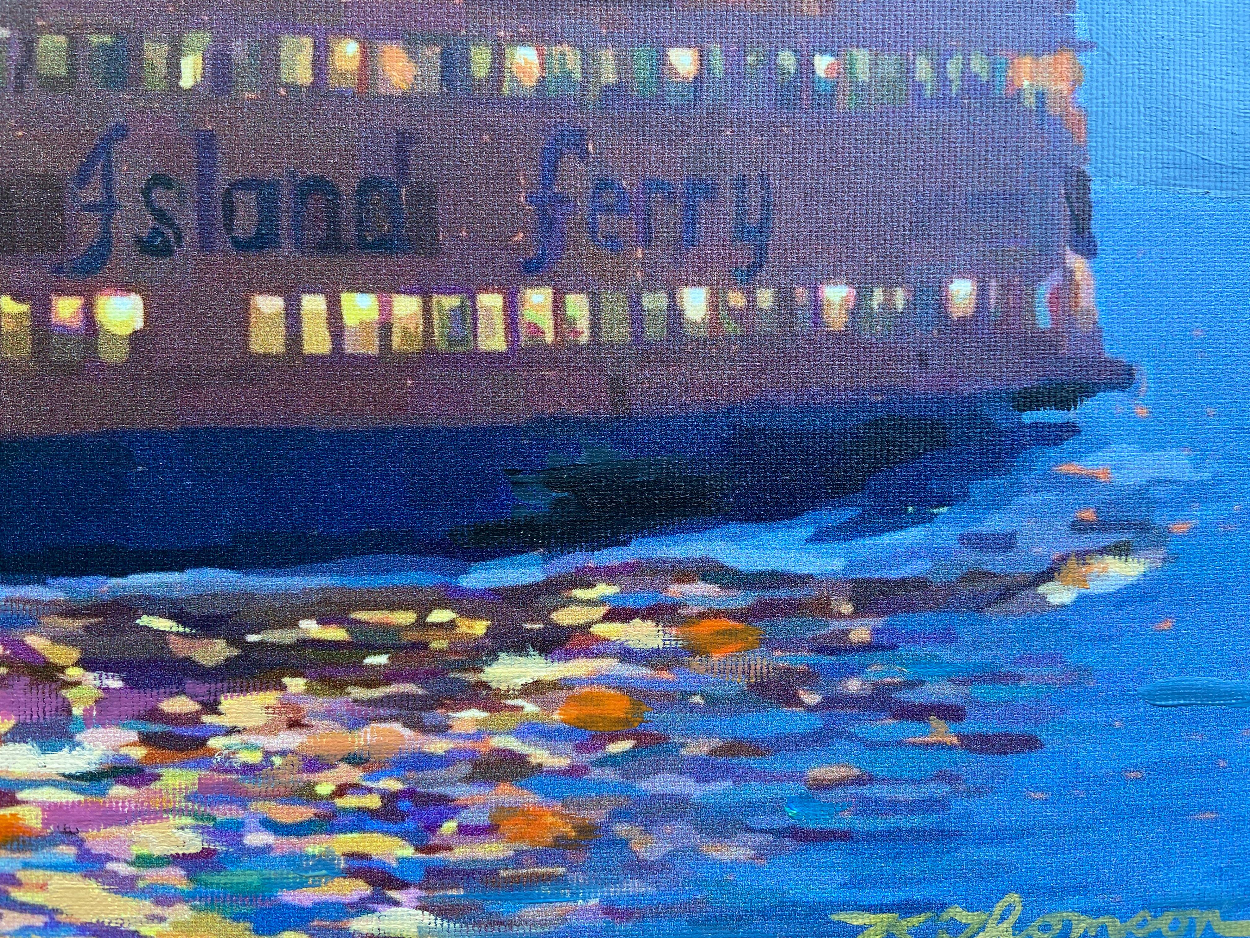 Staten Island Ferry, Original Painting 1