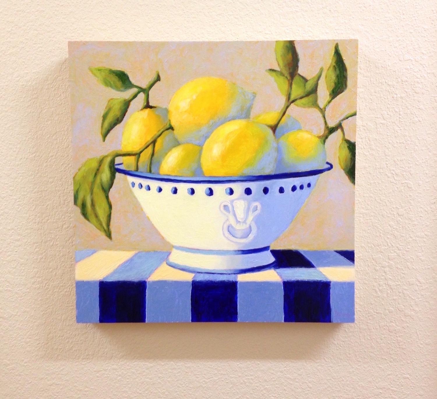 bowl of lemons painting