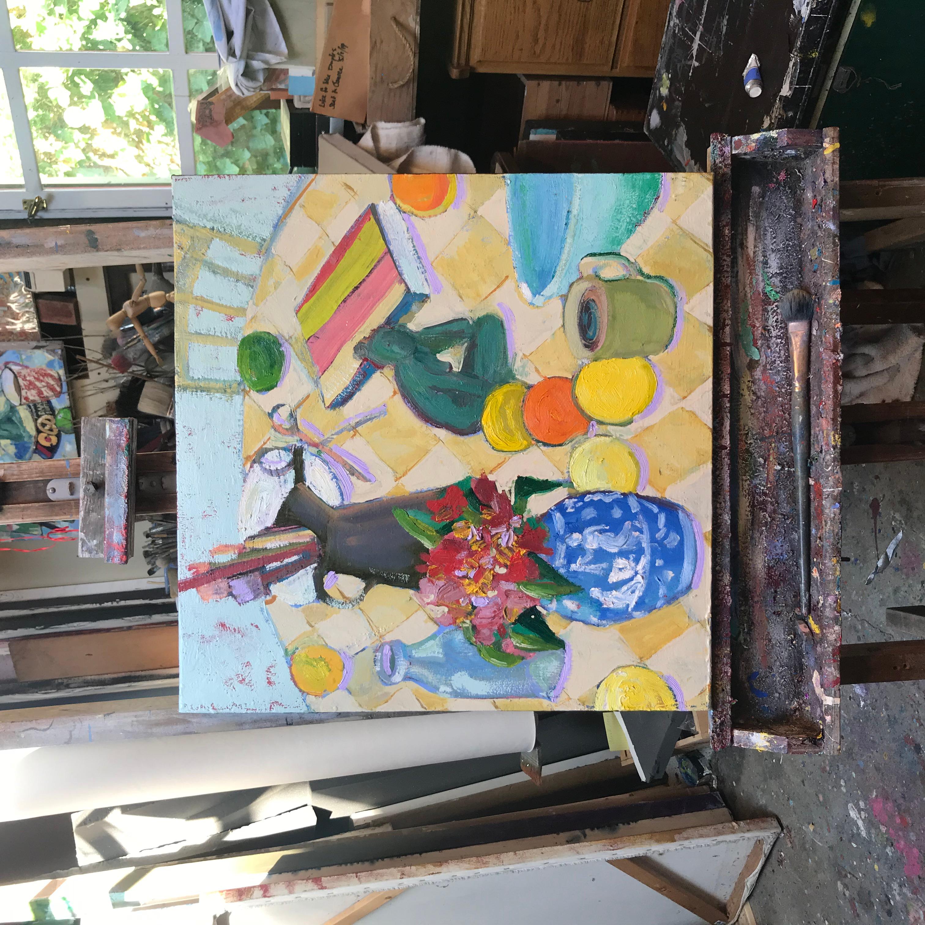 <p>Commenti dell'artista<br />Continuando il suo recente tema delle nature morte composte da oggetti significativi che ha raccolto nel tempo, l'artista James Hartman ha affrontato questa composizione con una tavolozza nuova. An He ha messo in
