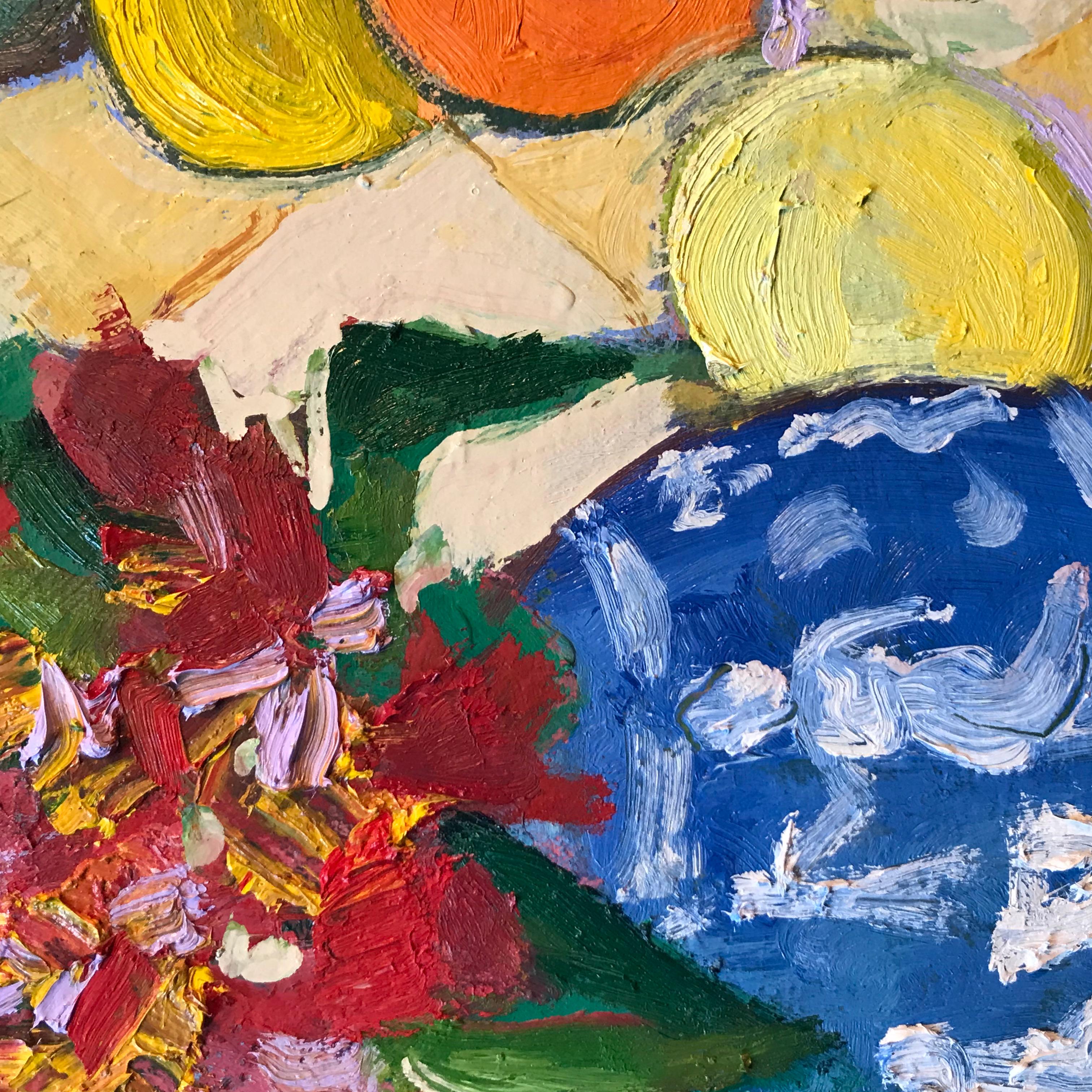 Natura morta con agrumi, pittura a olio 1