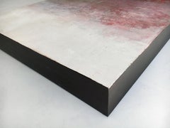 Sandstein und Schnee, Abstraktes Ölgemälde