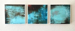 Three Views of the River, Abstract Oil Painting