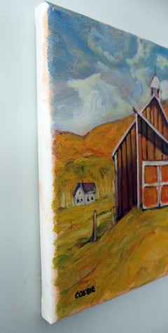 Grandview Farm Barn, Stowe, Vermont, Oil Painting