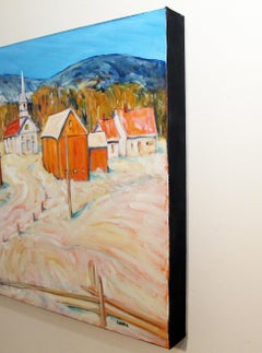 Chiesa di Waits River, Vermont, Pittura a olio