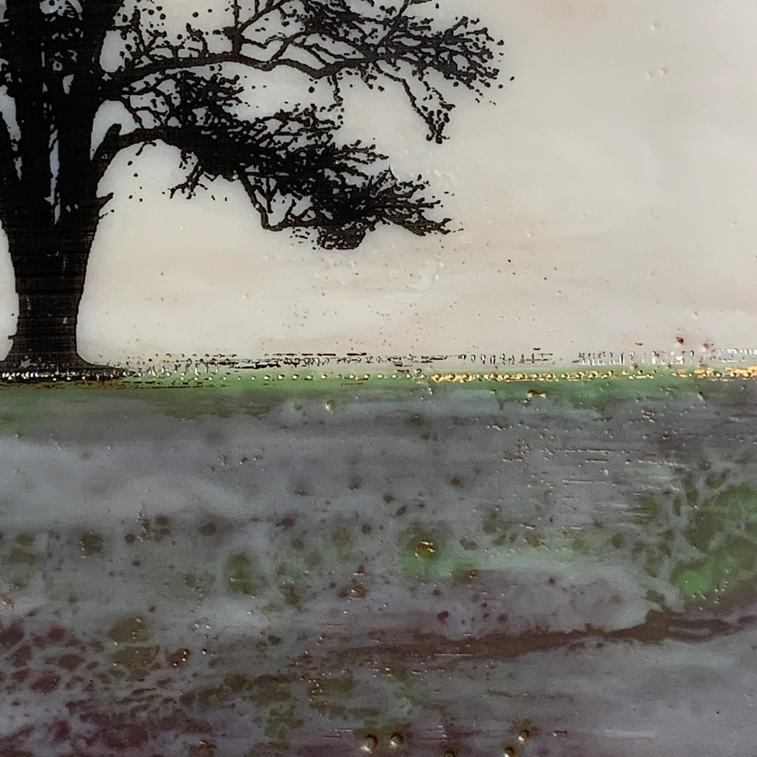 Green Mists, Original Painting - Contemporary Art by Shari Lyon
