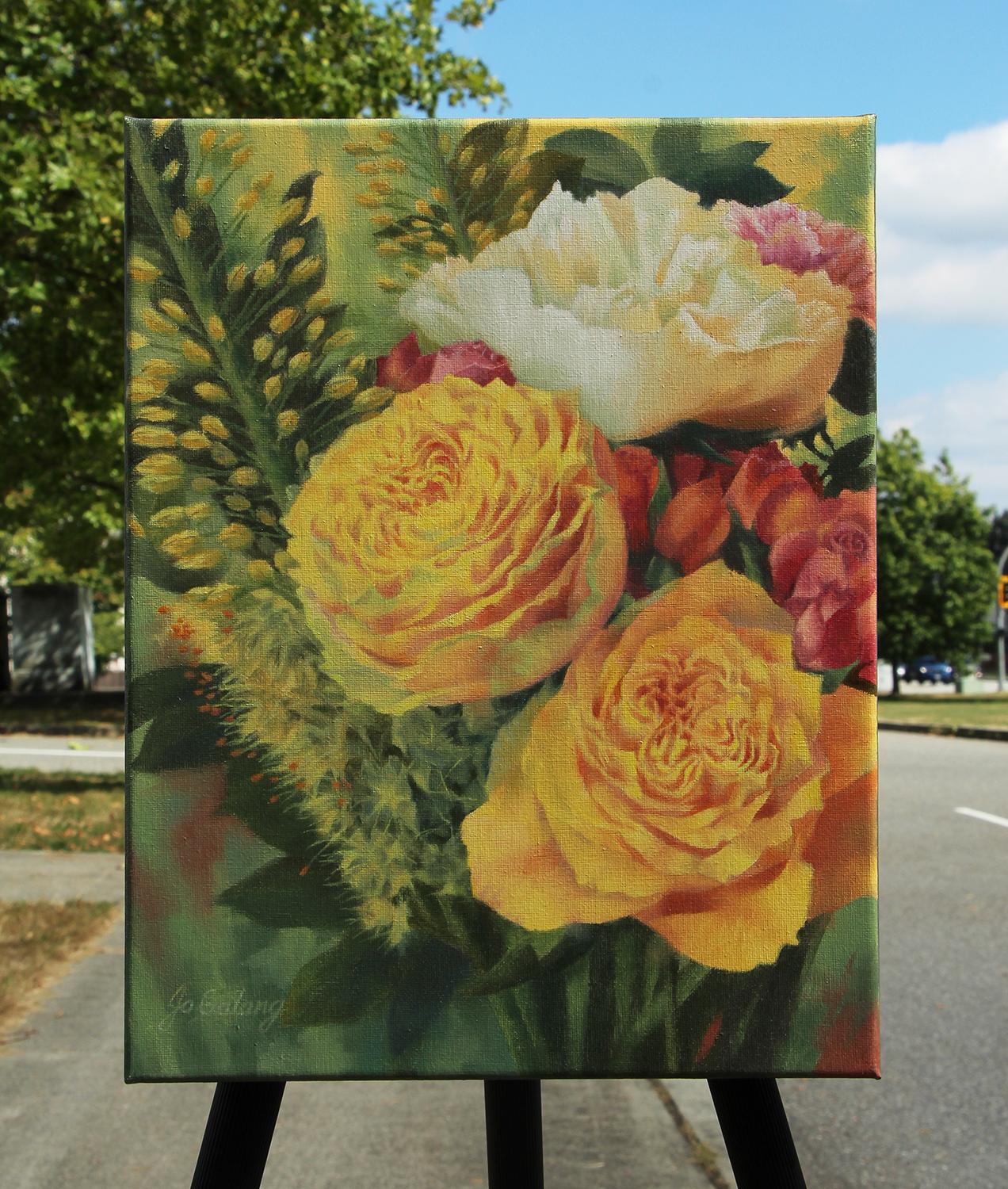 La benedizione, Pittura a olio - Painting Realismo americano di Jo Galang