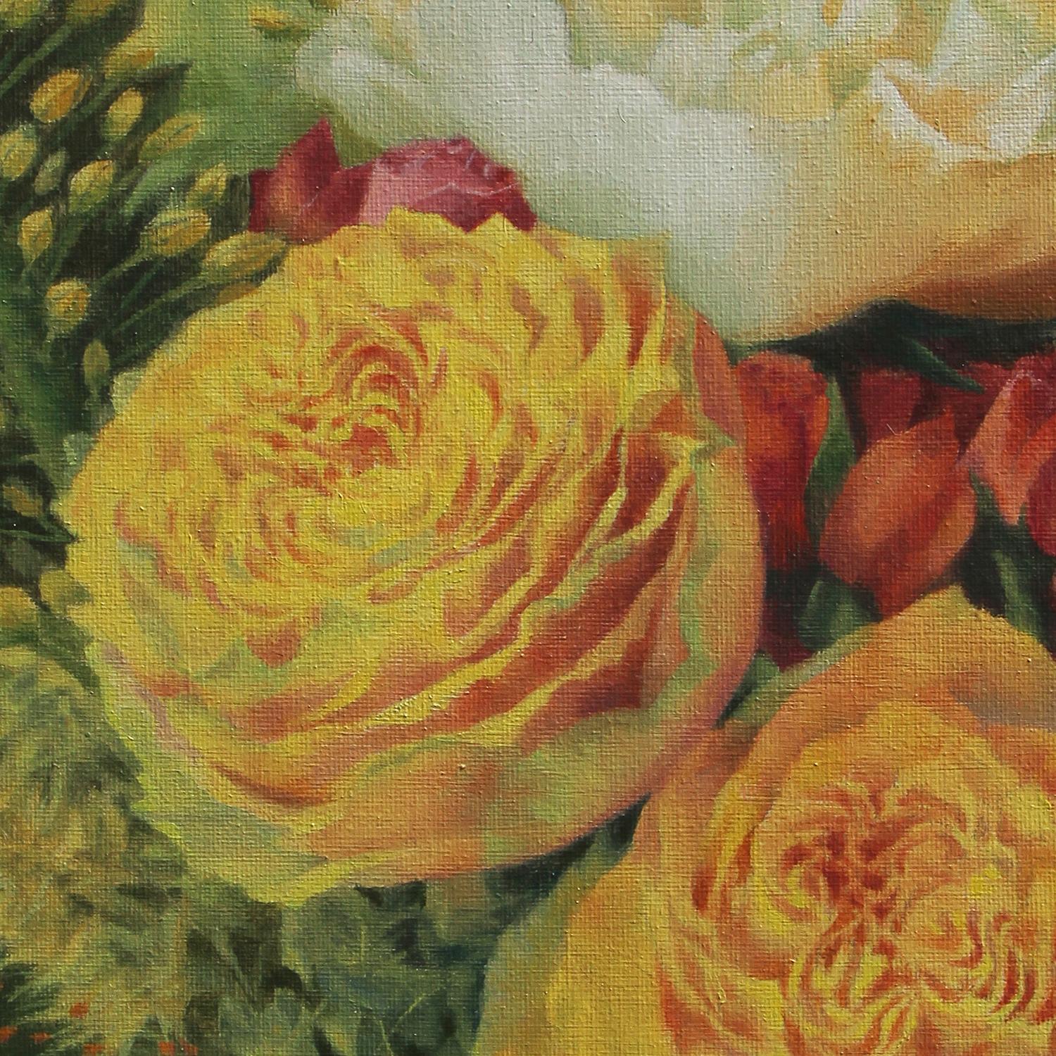 La benedizione, Pittura a olio - Still-Life Painting Marrone di Jo Galang