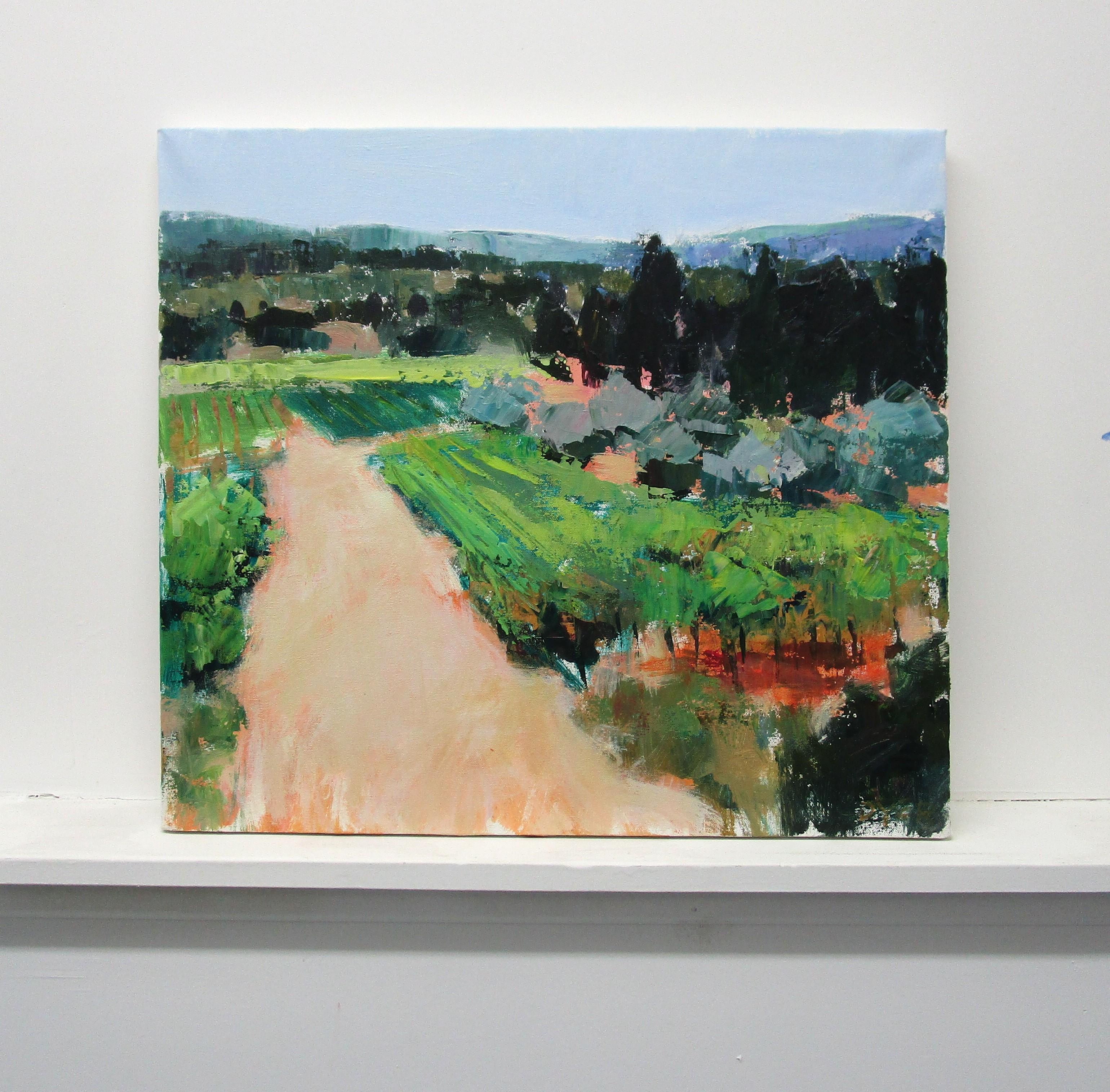 Path von Vines, Originalgemälde (Abstrakter Impressionismus), Painting, von Janet Dyer