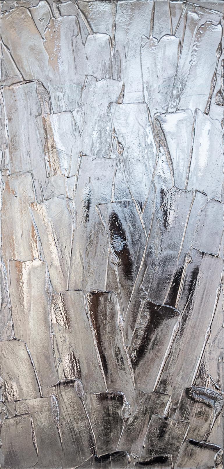 Peinture abstraite Glacier II - Mixed Media Art de M. Clark