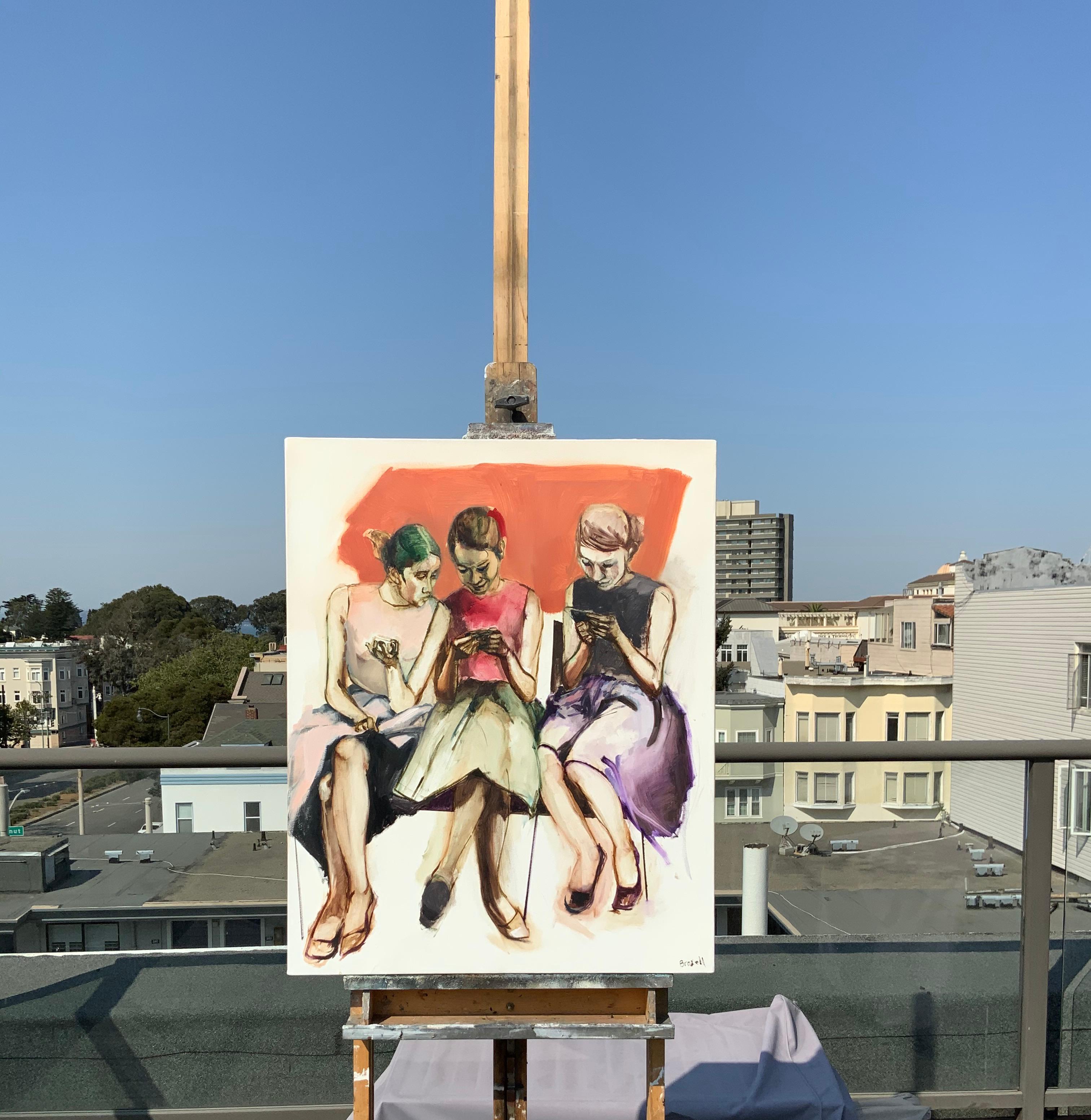 3 women painting
