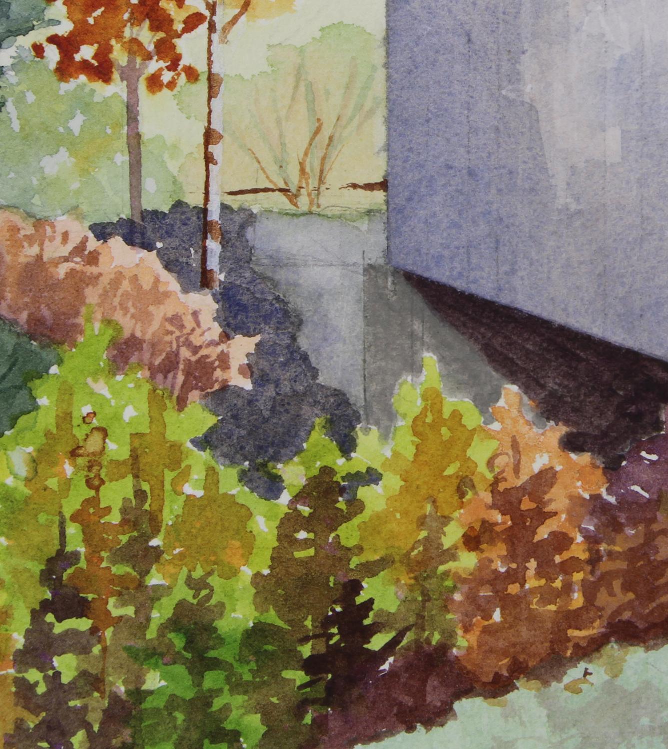 Puente de Kingsley, Pintura original - Landscape Art Marrón de Bill Kreitlow