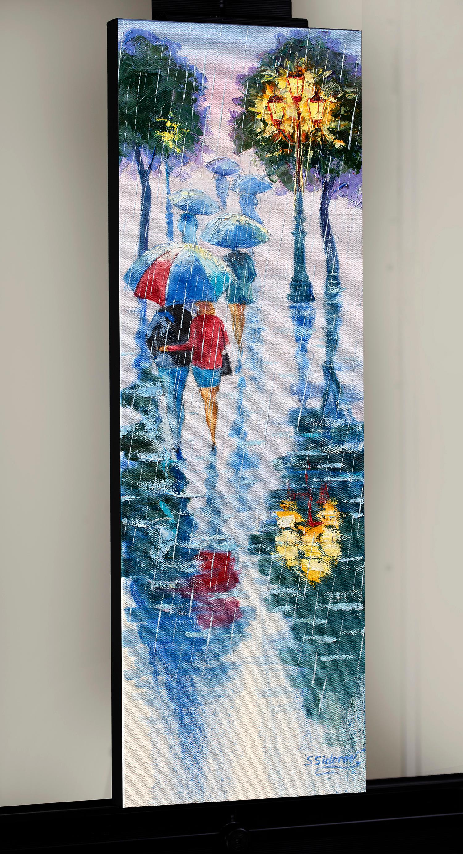 Stanislav Sidorov Alley Under The Rain Oil Painting For Sale At 1stdibs Stanislav Sidorov Alley Under The Rain Oil Painting For Sale At 1stdibs